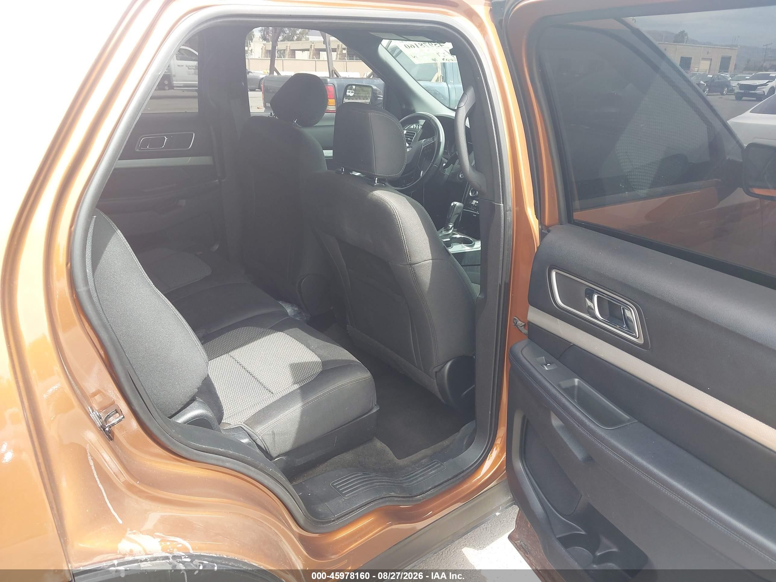 2017 Ford Explorer Xlt Orange vin: 1FM5K7D81HGE39070