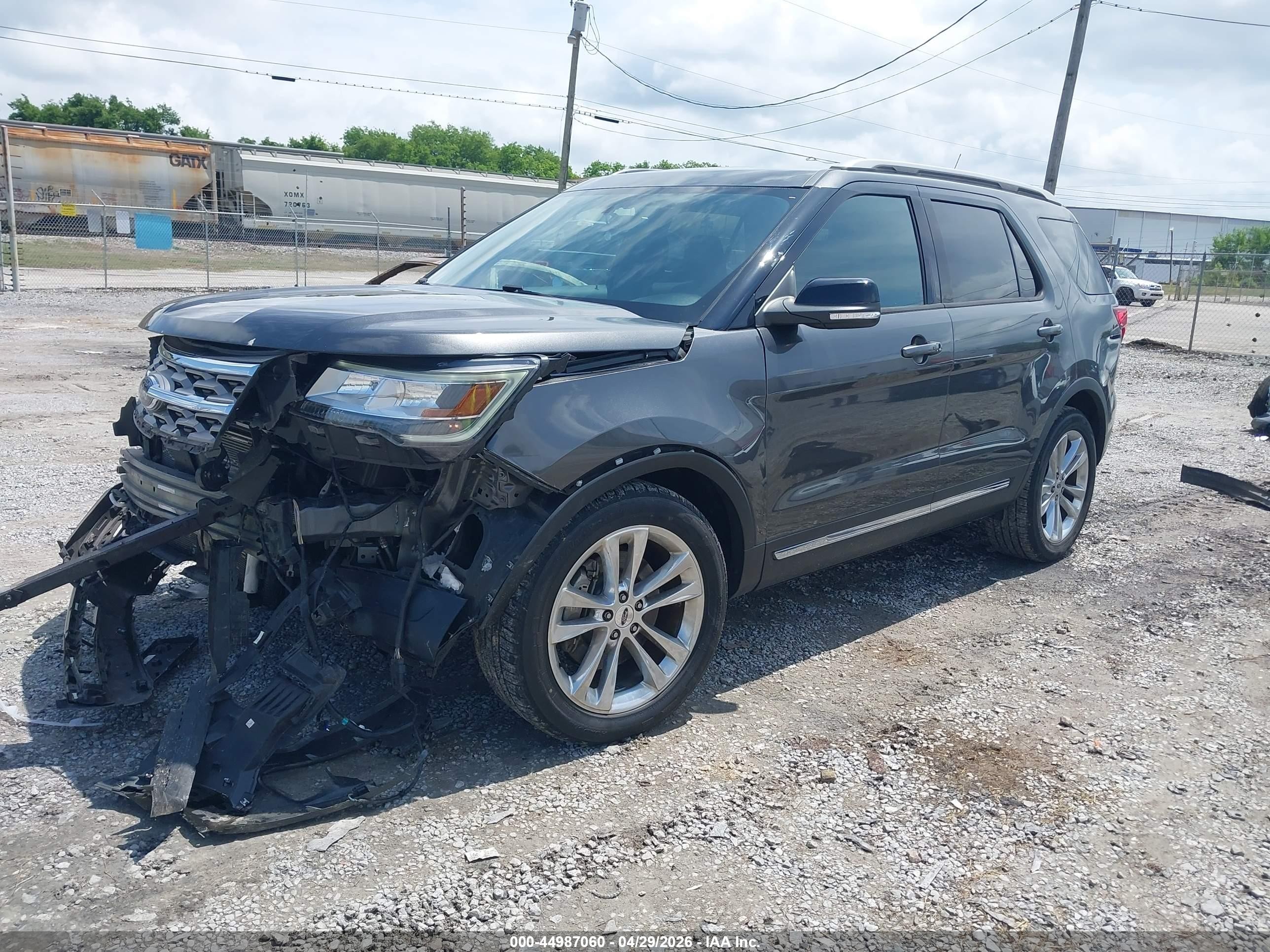 2018 Ford Explorer Xlt Gray vin: 1FM5K7D81JGA39886