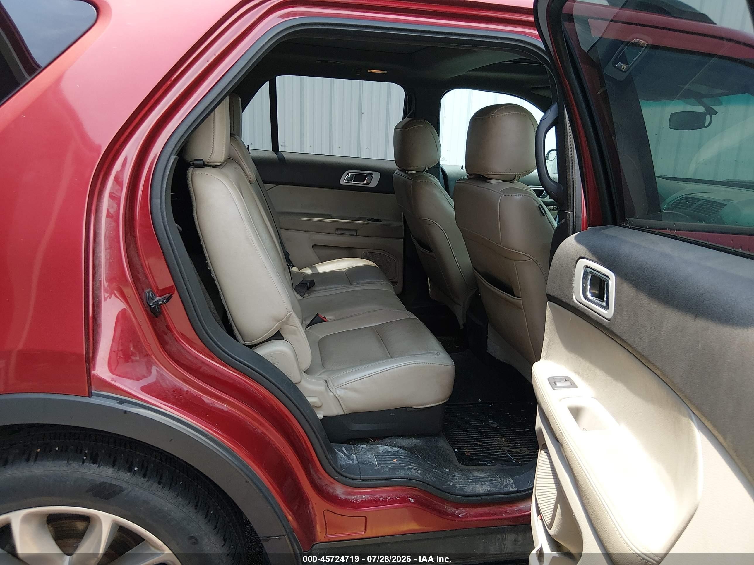 2013 Ford Explorer Xlt Red vin: 1FM5K7D82DGA16380
