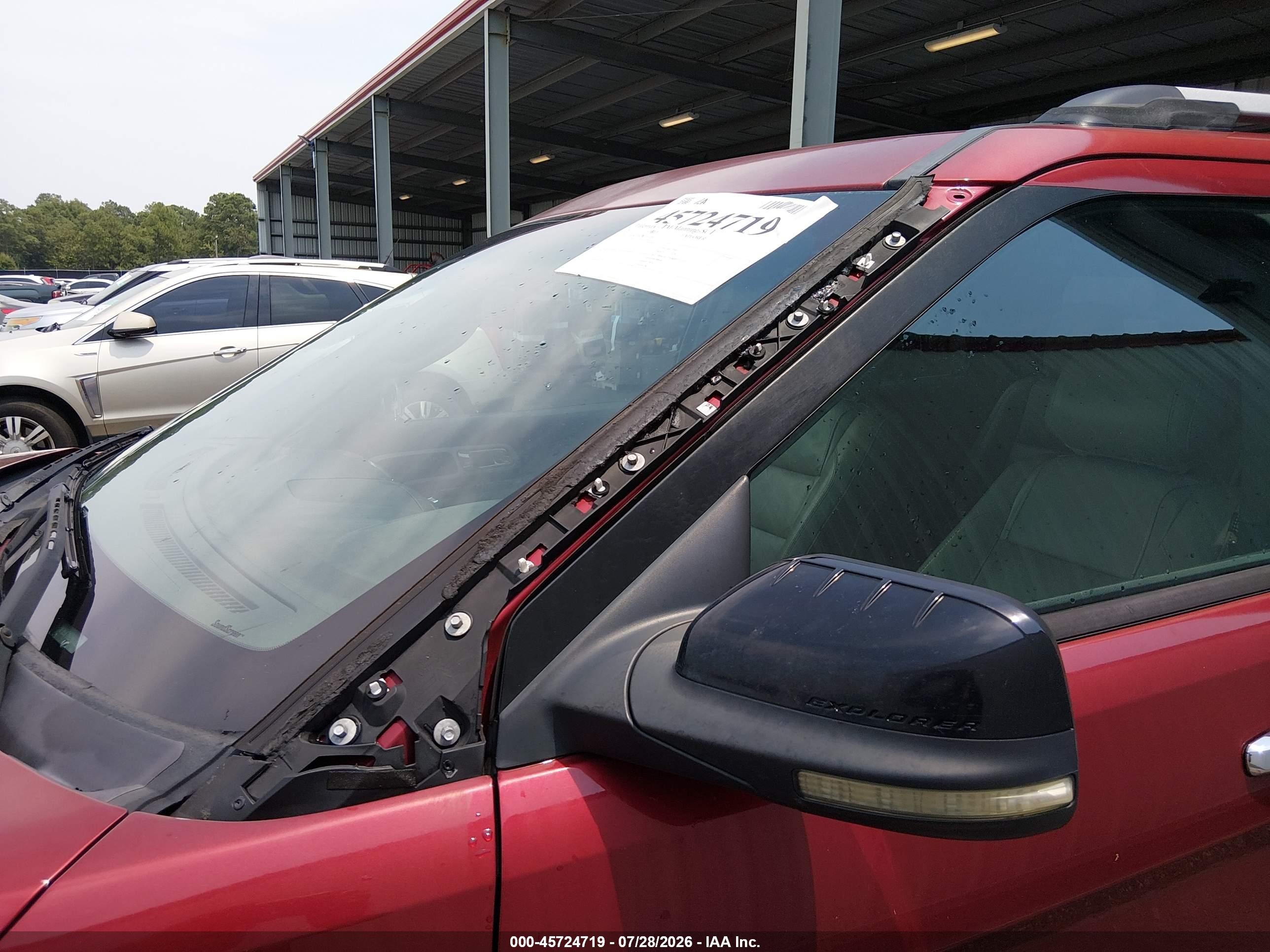 2013 Ford Explorer Xlt Red vin: 1FM5K7D82DGA16380