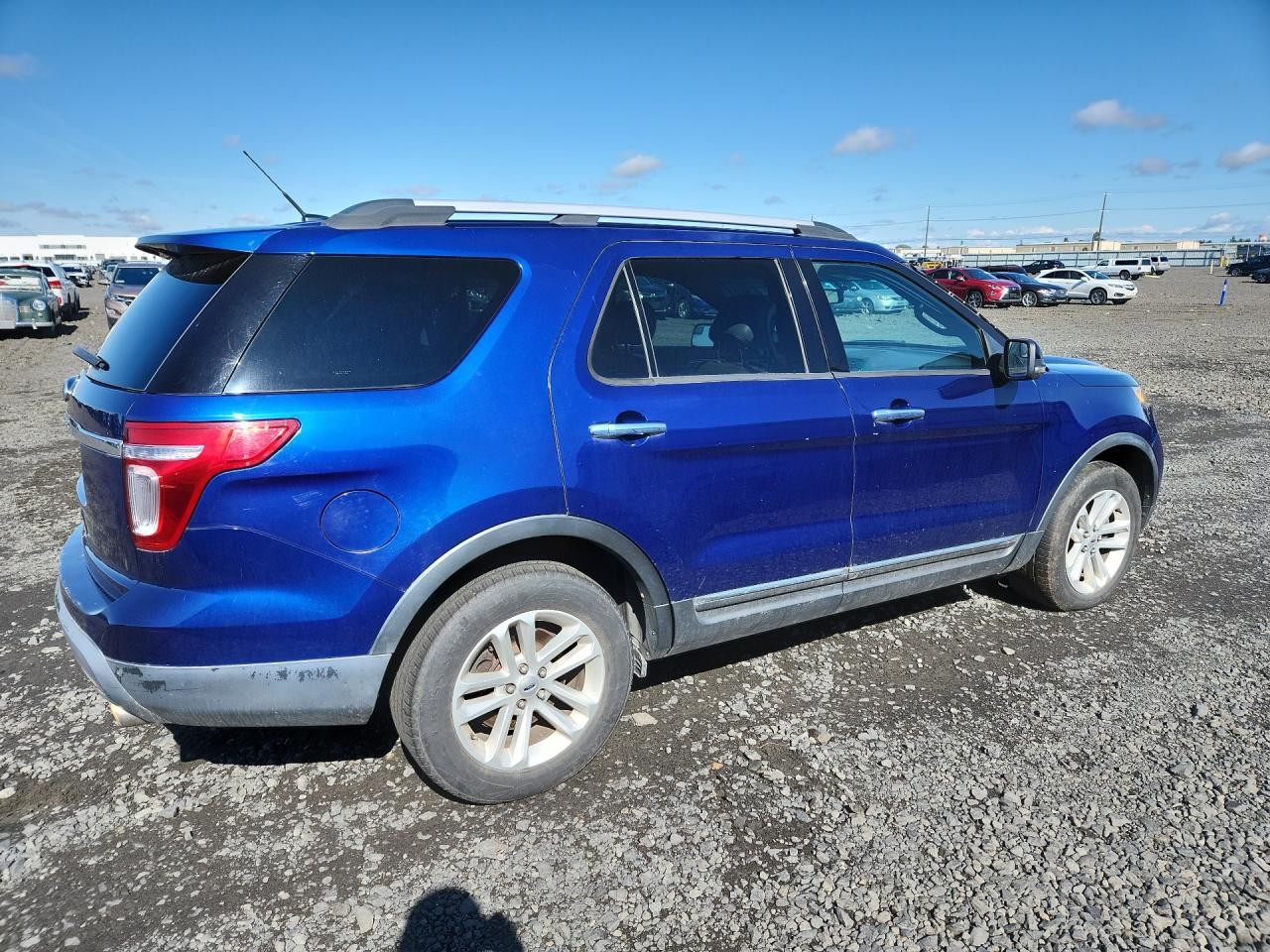 2013 Ford Explorer Xlt Blue vin: 1FM5K7D82DGA30957 Damage: Right Qtr Panel, Dent(S) W/ Paint Dmg, 1 To 2 Inches