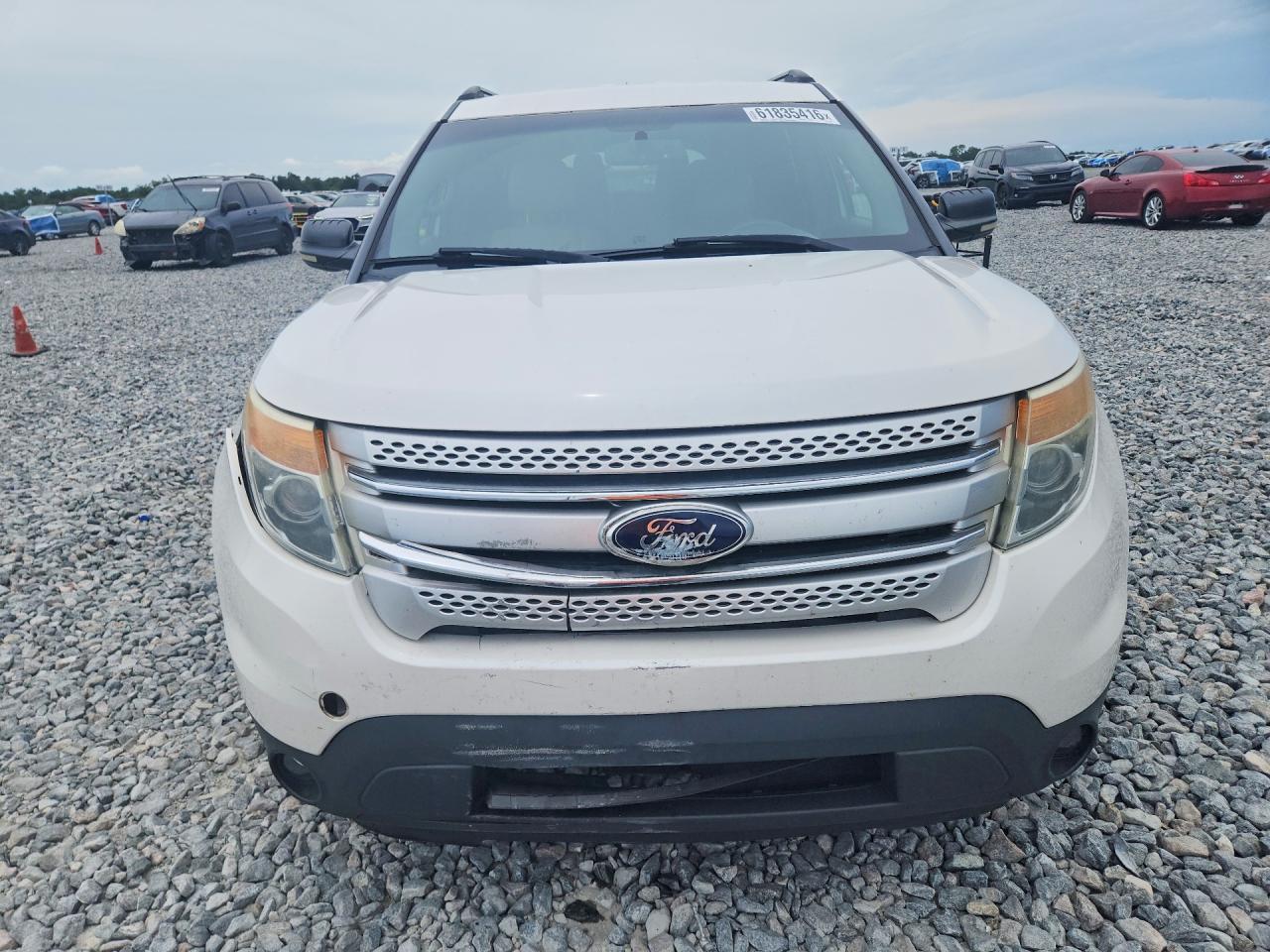 2013 Ford Explorer Xlt White vin: 1FM5K7D82DGA44356