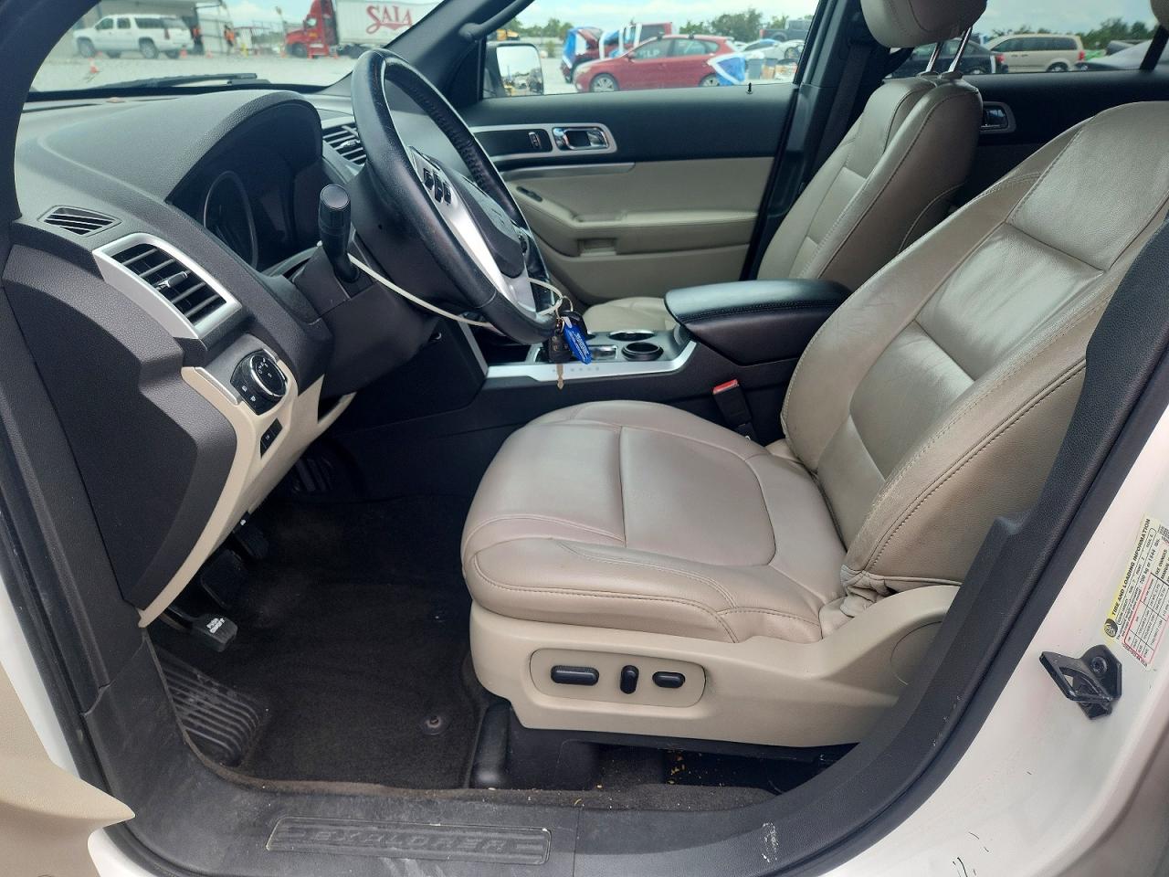 2013 Ford Explorer Xlt White vin: 1FM5K7D82DGA44356