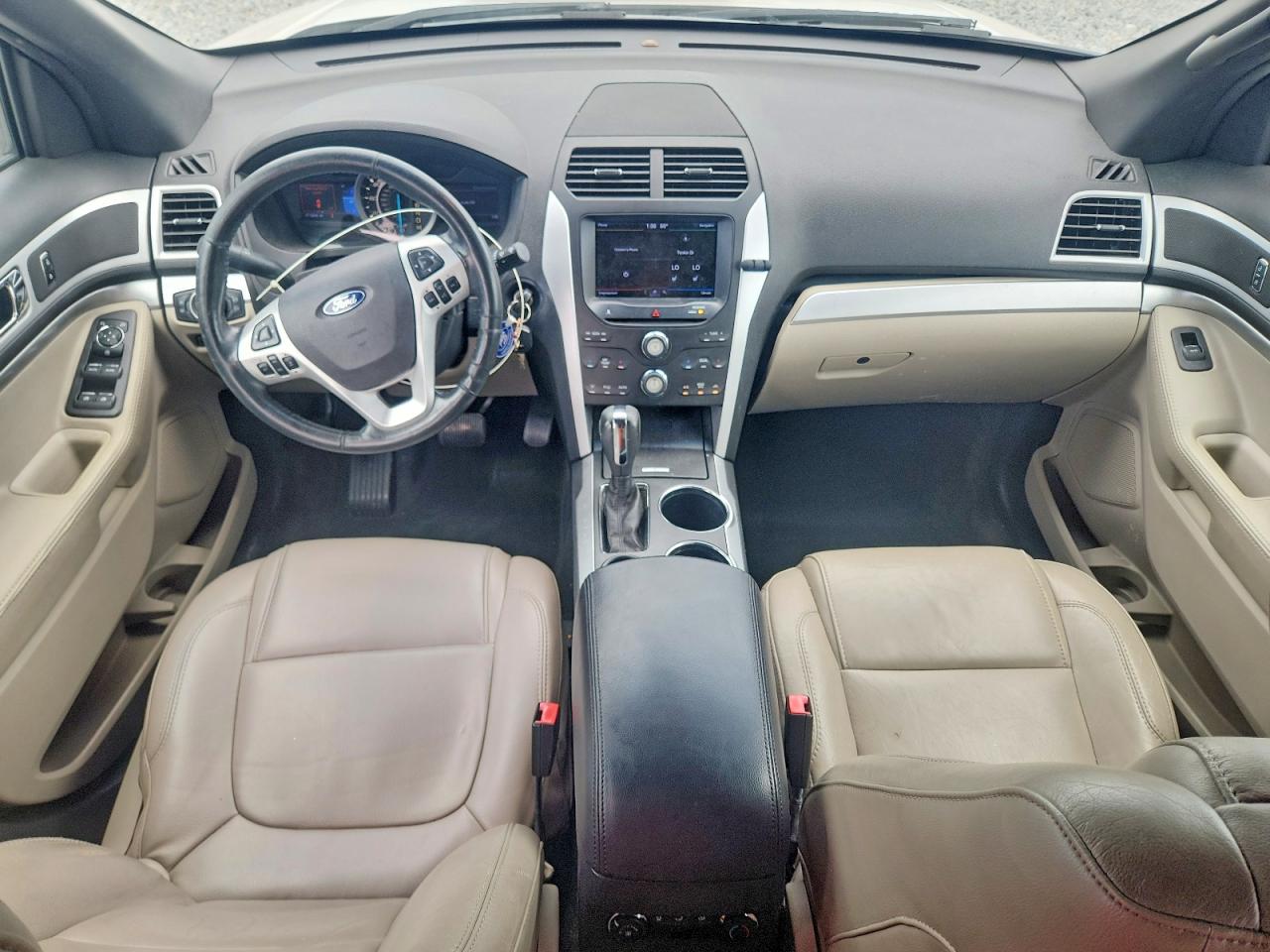 2013 Ford Explorer Xlt White vin: 1FM5K7D82DGA44356