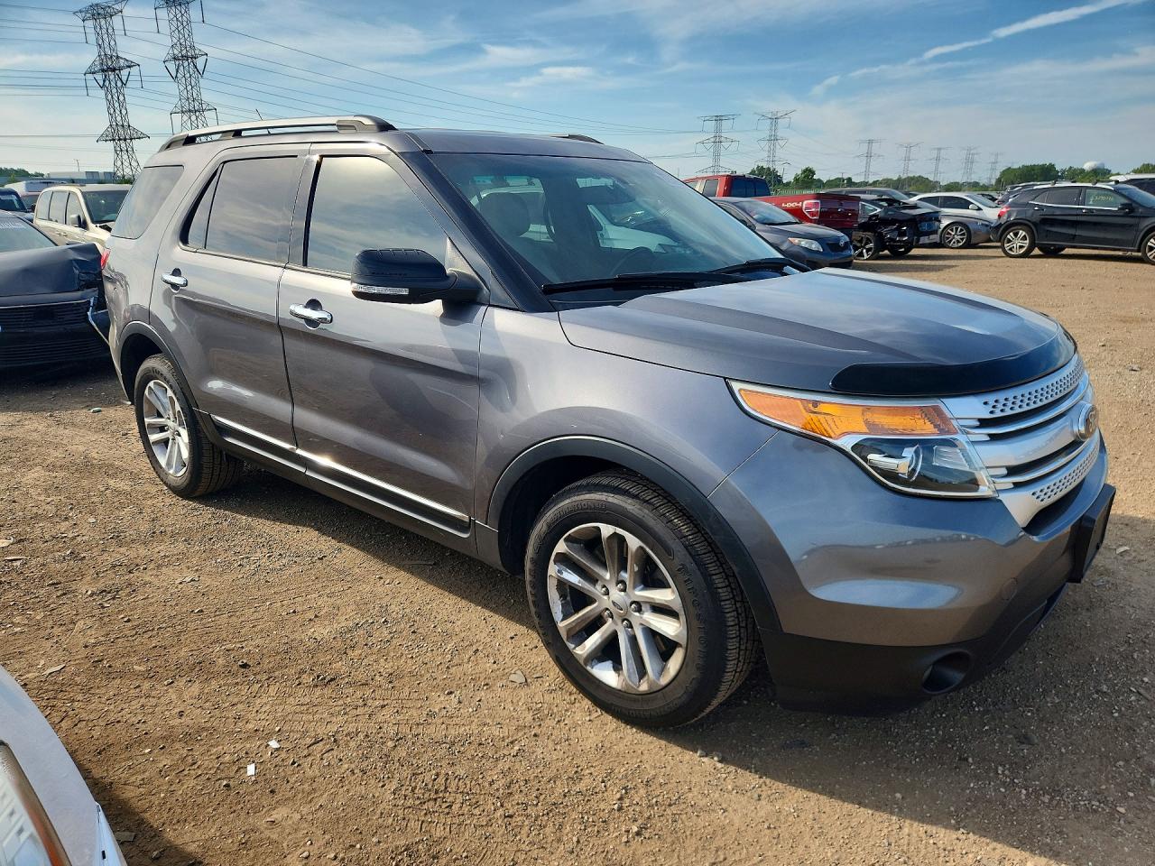 2013 Ford Explorer Xlt Gray vin: 1FM5K7D82DGB68983