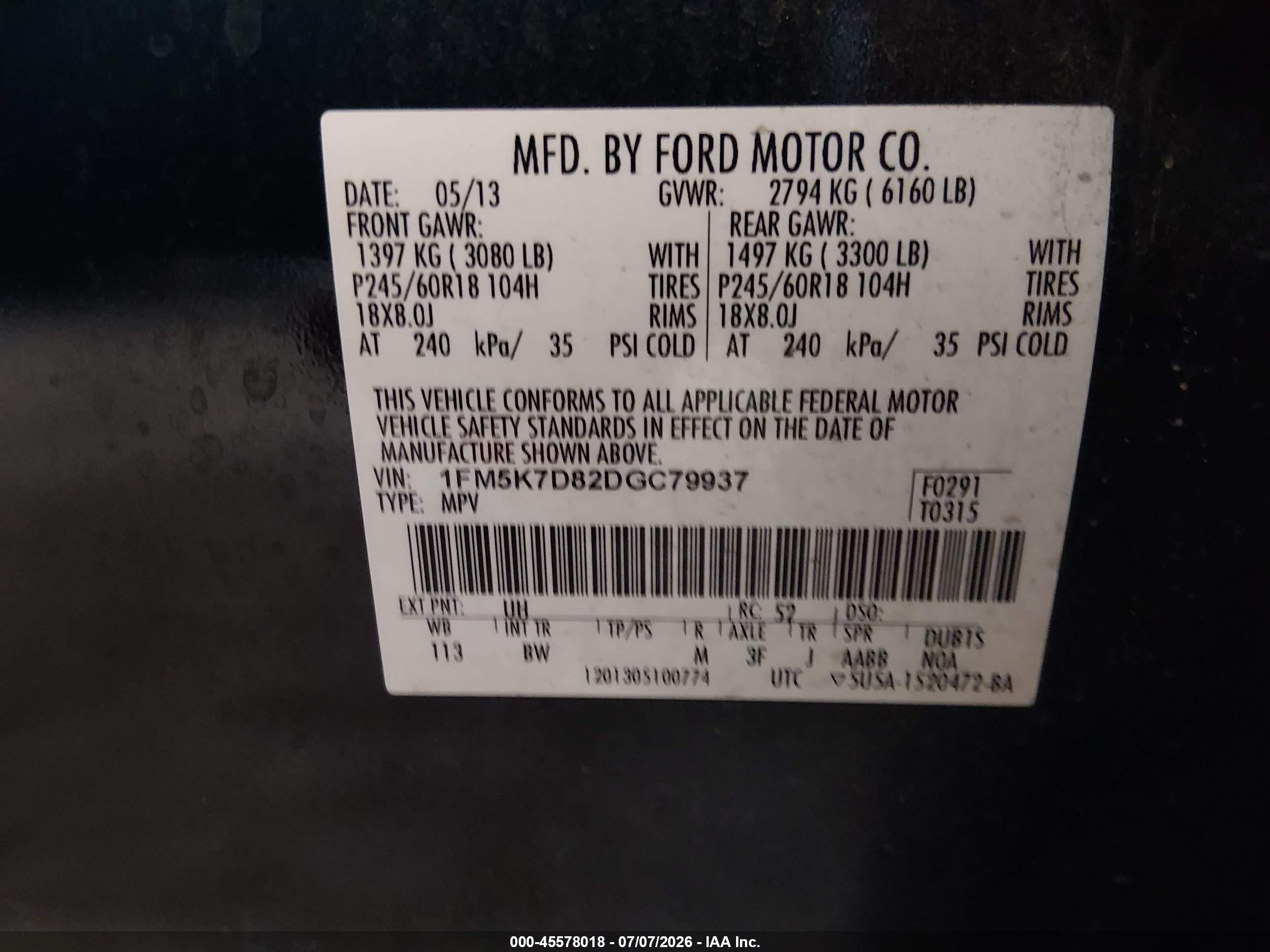 2013 Ford Explorer Xlt Black vin: 1FM5K7D82DGC79937