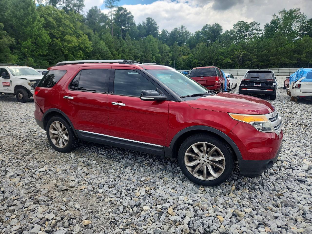 2014 Ford Explorer Xlt Red vin: 1FM5K7D82EGA11102