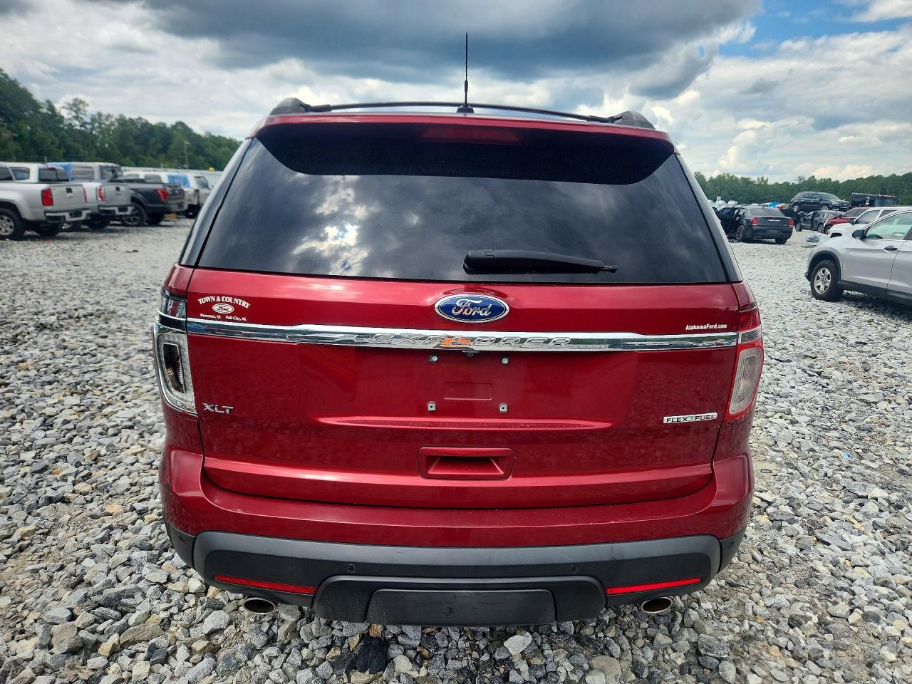 2014 Ford Explorer Xlt Red vin: 1FM5K7D82EGA11102