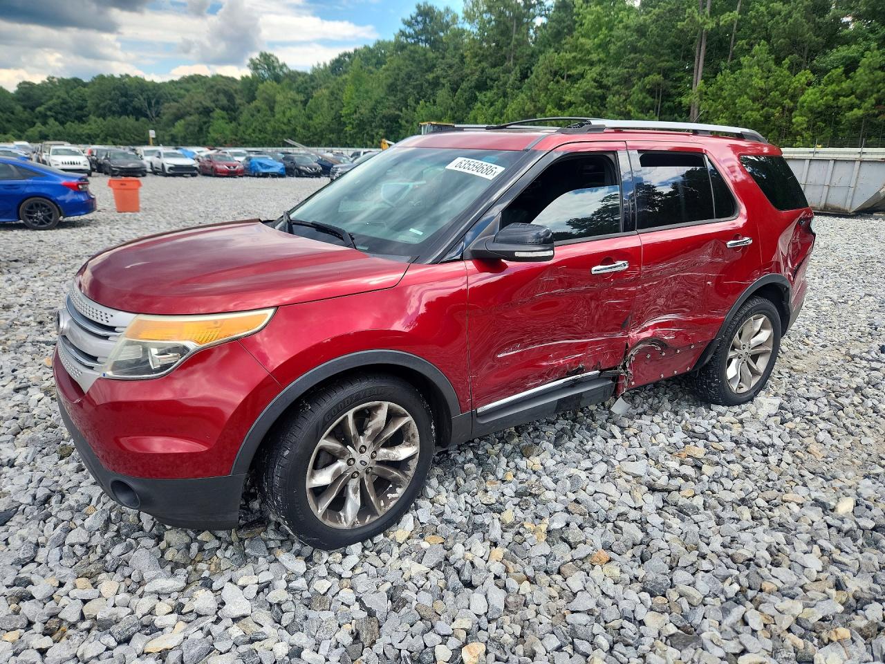 2014 Ford Explorer Xlt Red vin: 1FM5K7D82EGA11102