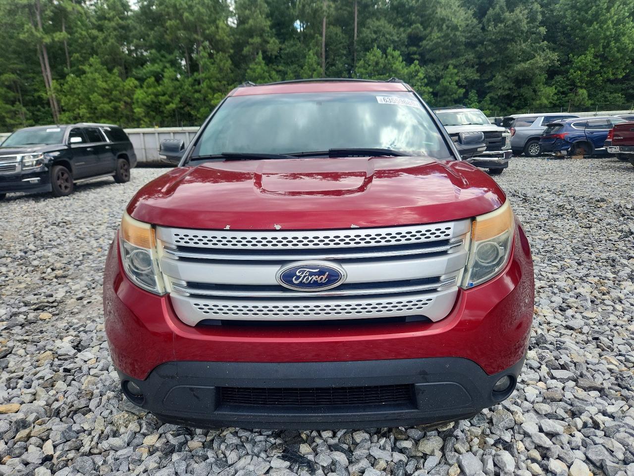 2014 Ford Explorer Xlt Red vin: 1FM5K7D82EGA11102