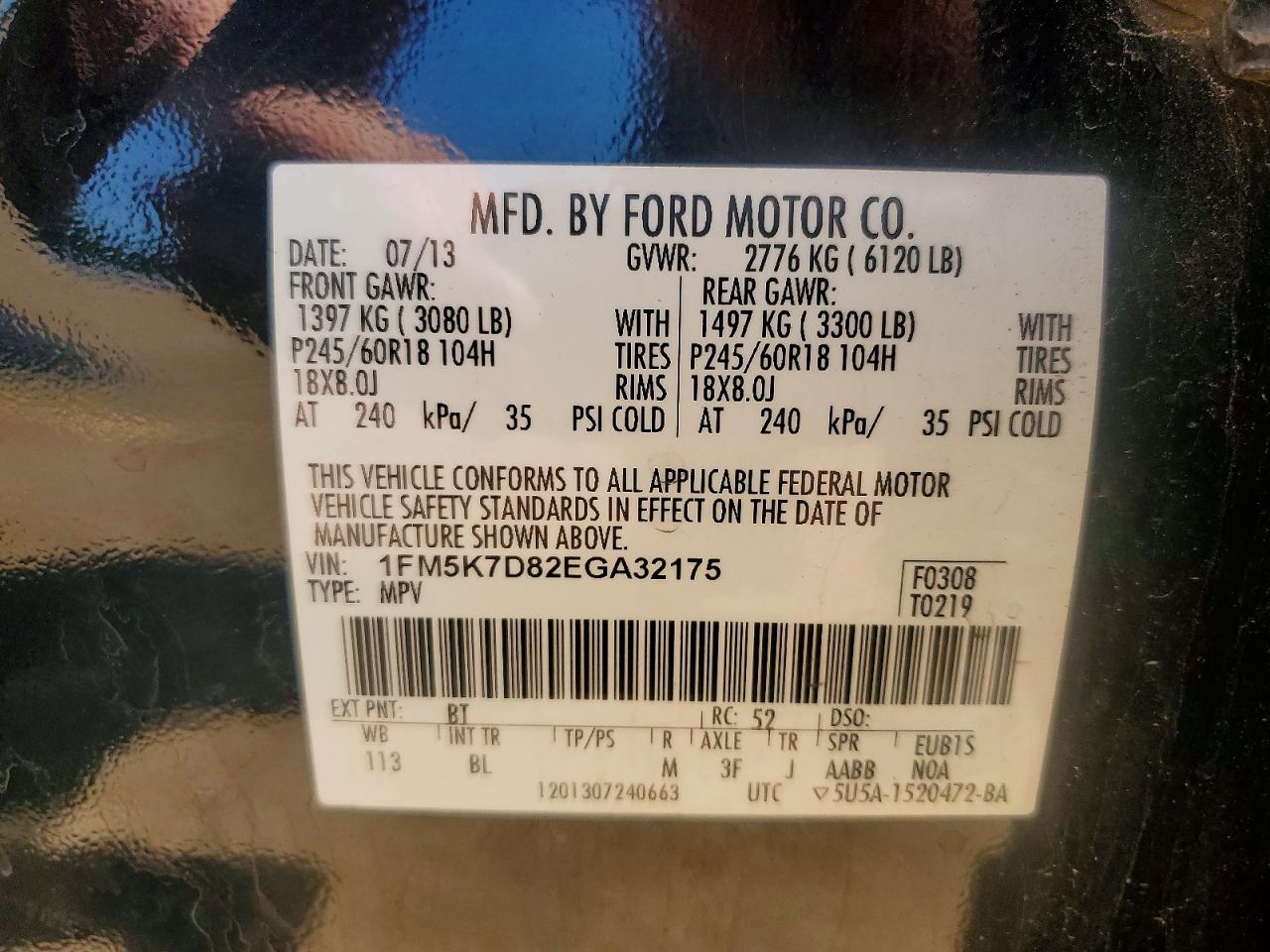 2014 Ford Explorer Xlt Black vin: 1FM5K7D82EGA32175
