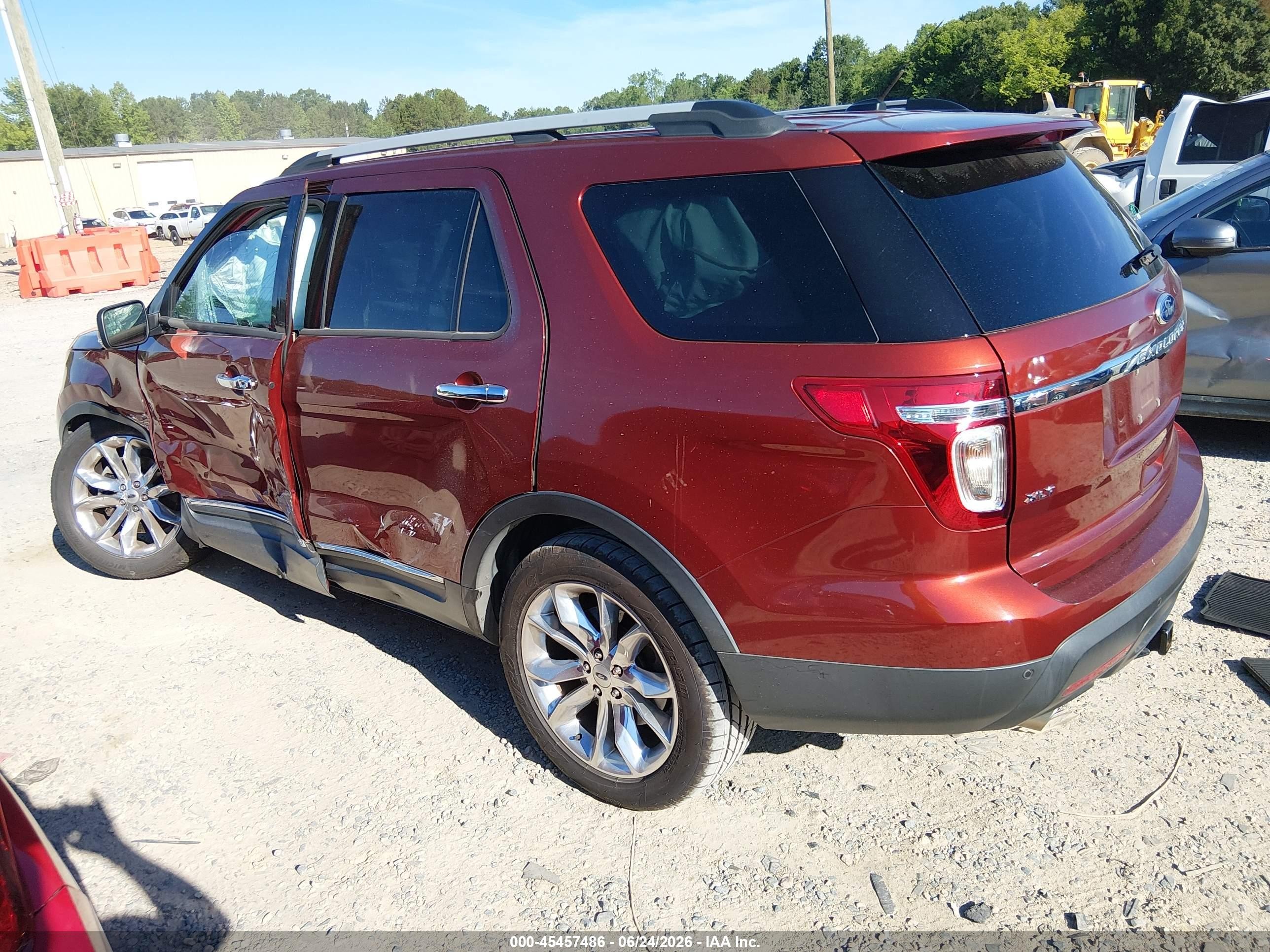 2014 Ford Explorer Xlt Orange vin: 1FM5K7D82EGA47310