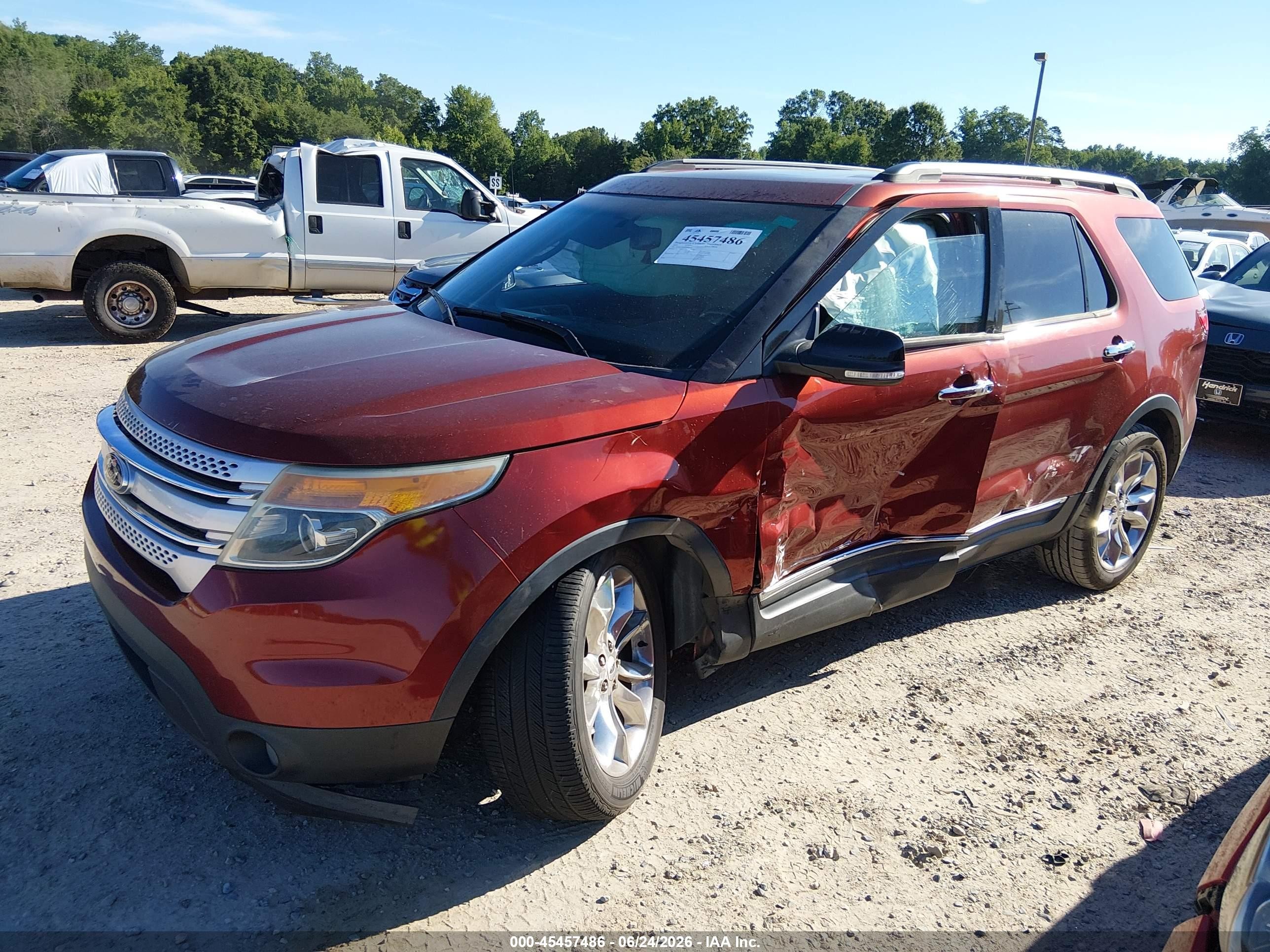 2014 Ford Explorer Xlt Orange vin: 1FM5K7D82EGA47310