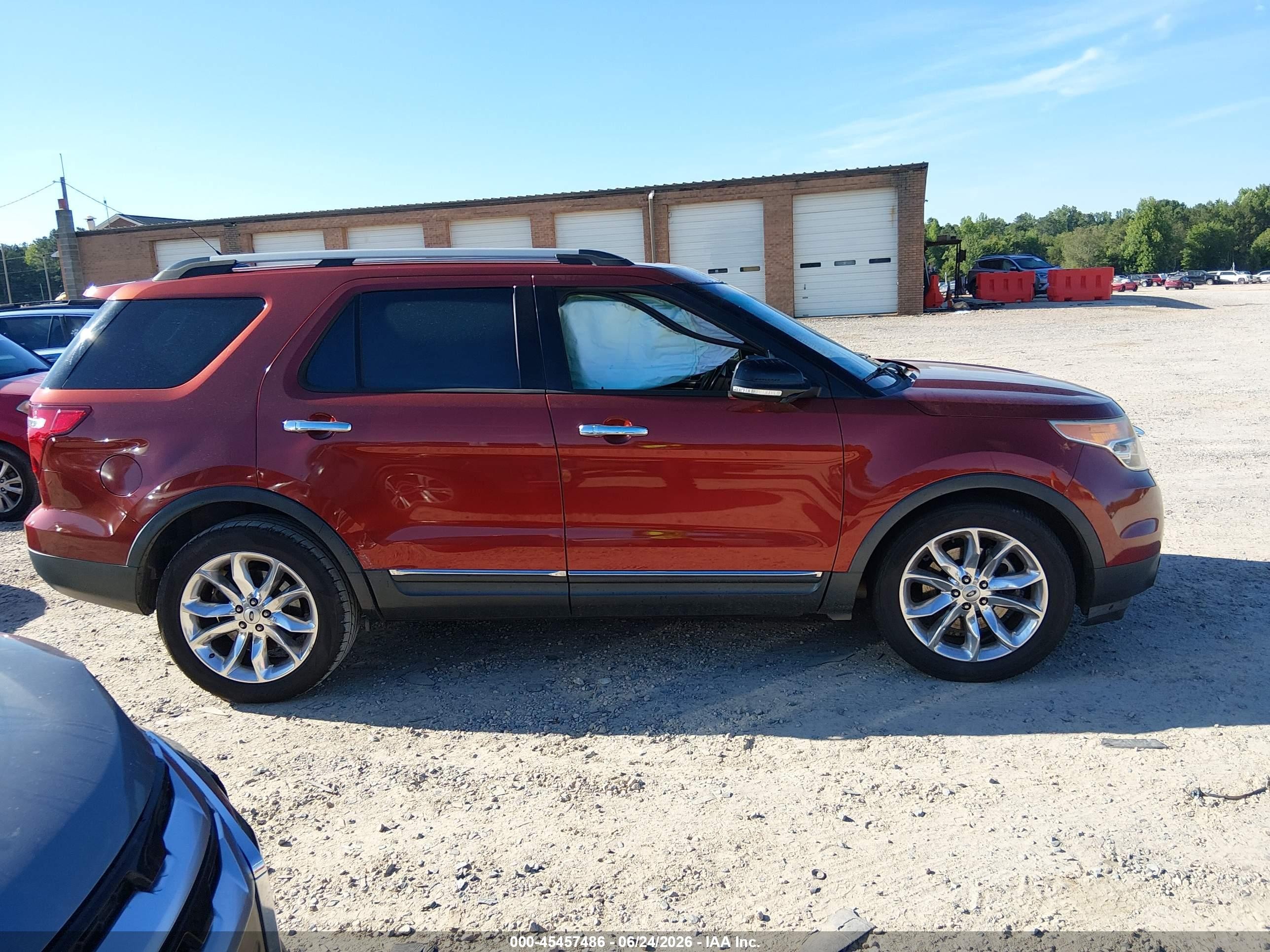 2014 Ford Explorer Xlt Orange vin: 1FM5K7D82EGA47310