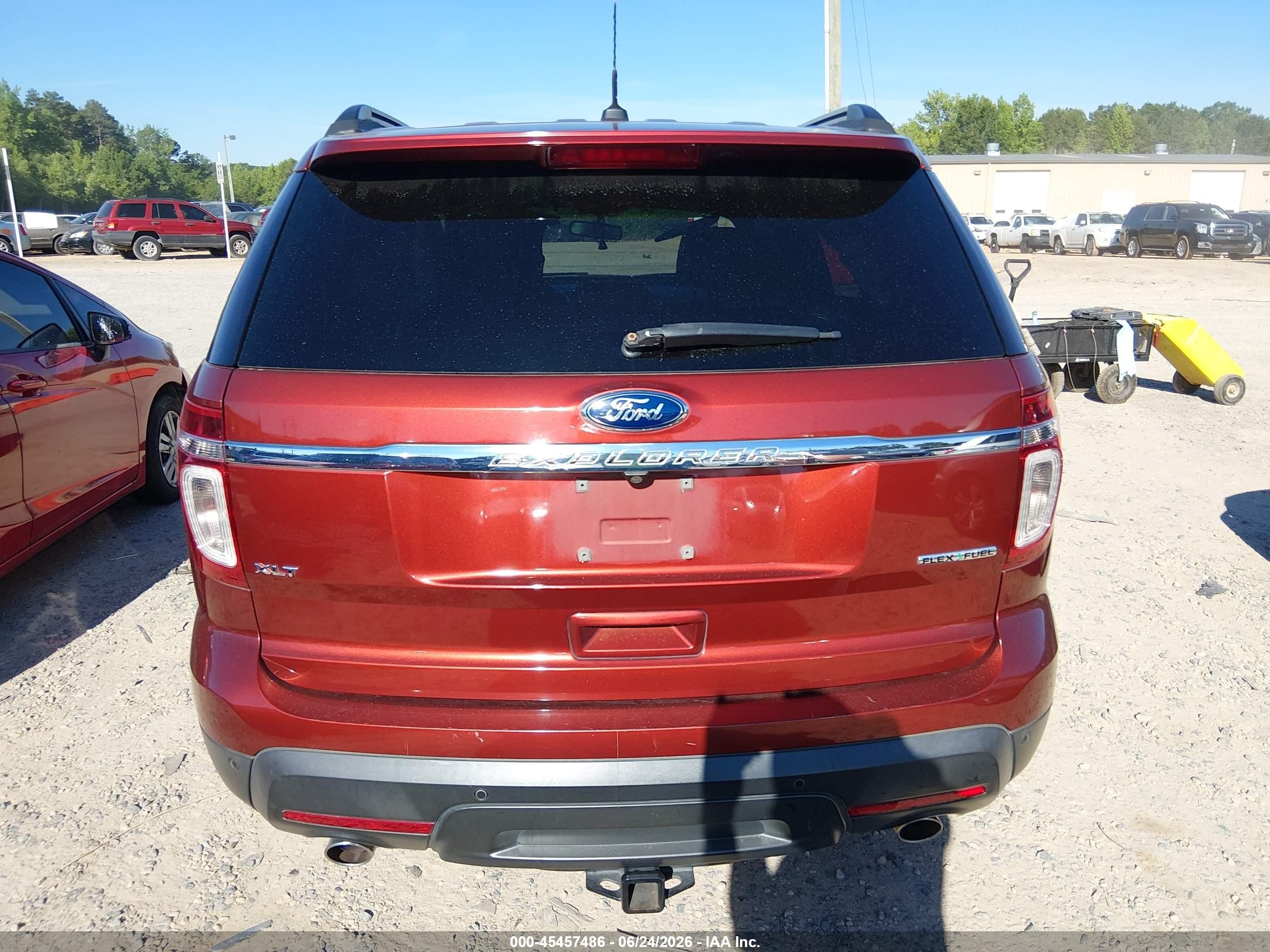 2014 Ford Explorer Xlt Orange vin: 1FM5K7D82EGA47310
