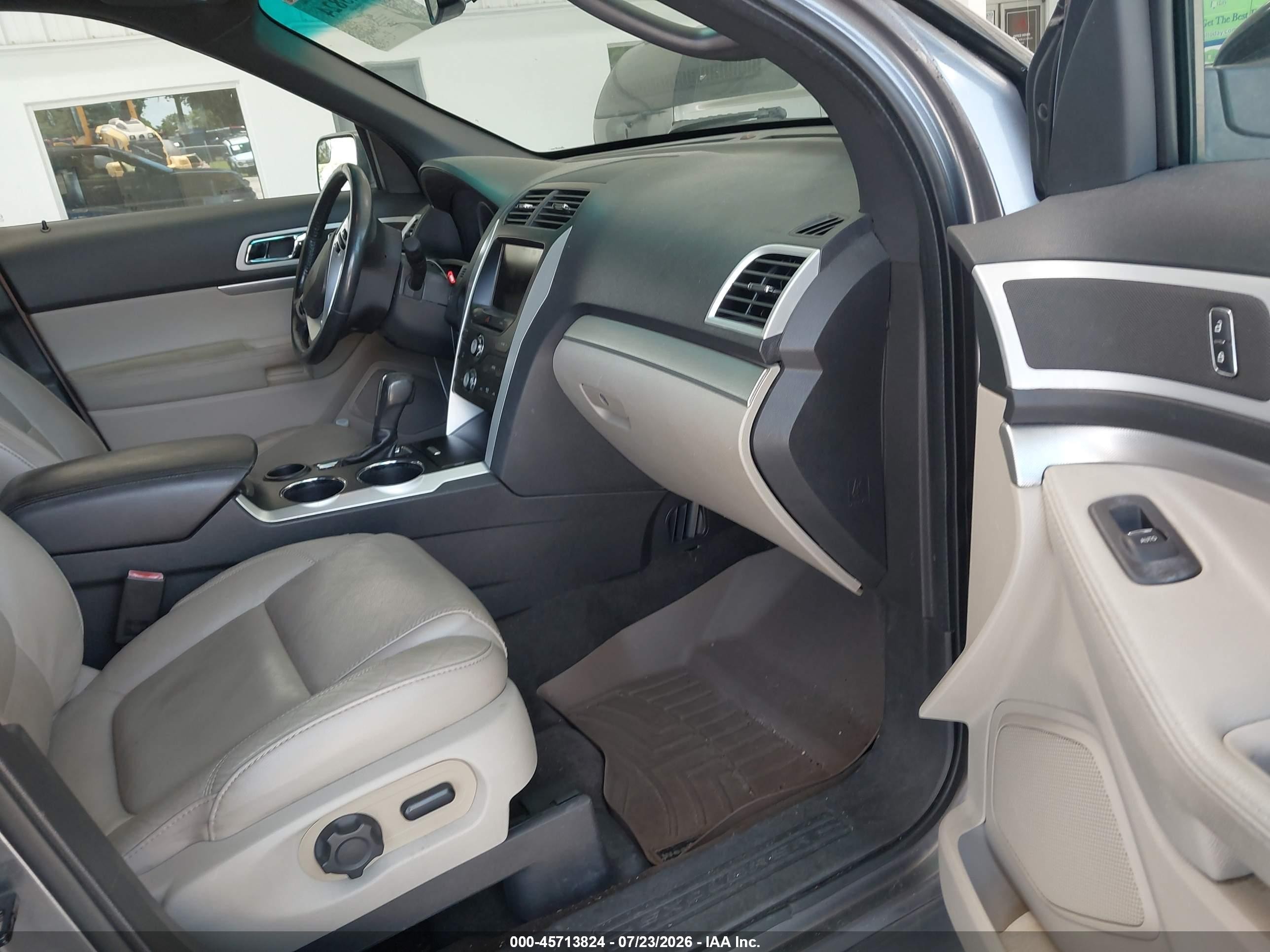 2014 Ford Explorer Xlt Gray vin: 1FM5K7D82EGA58193
