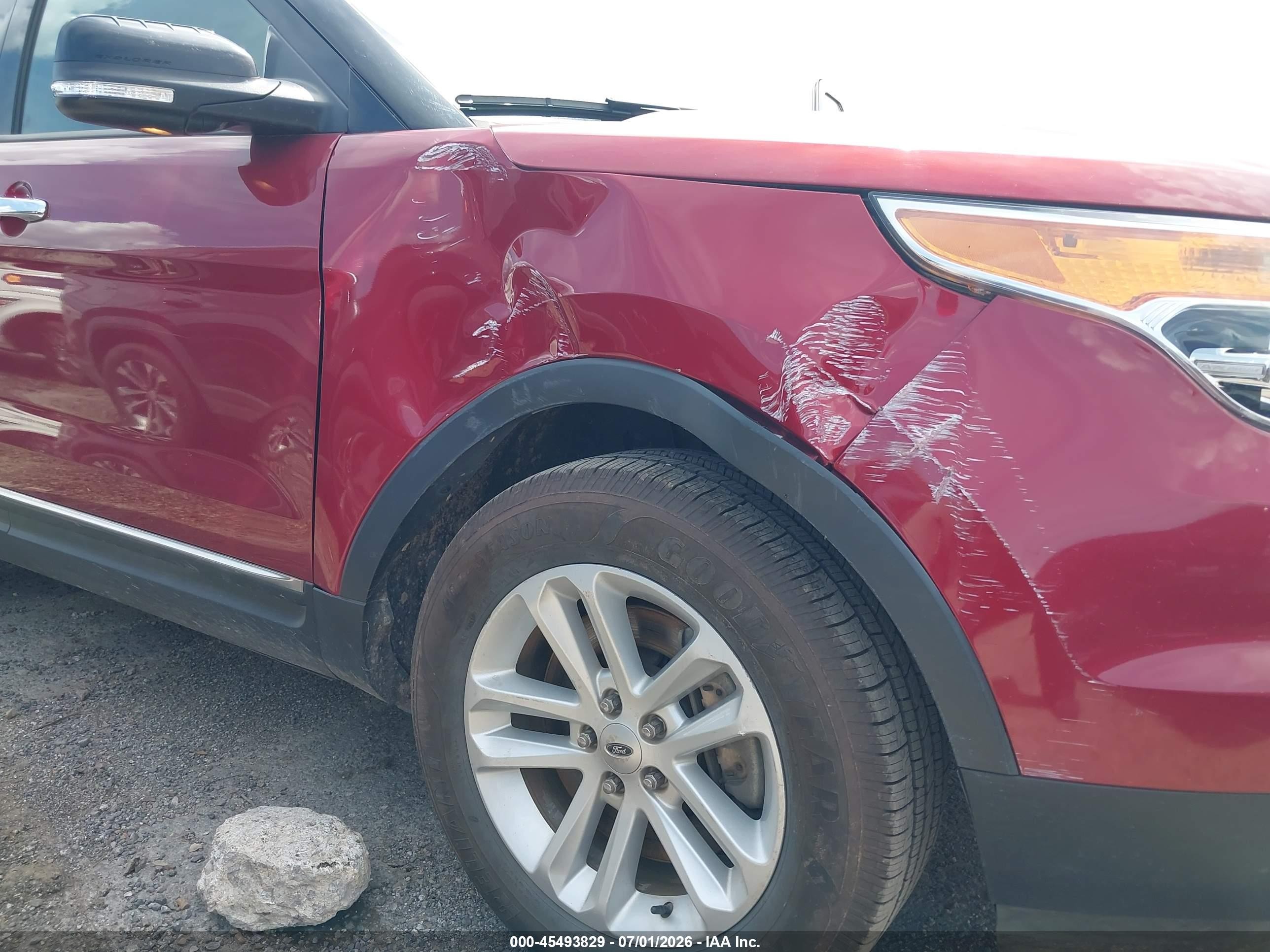 2014 Ford Explorer Xlt Maroon vin: 1FM5K7D82EGA63748