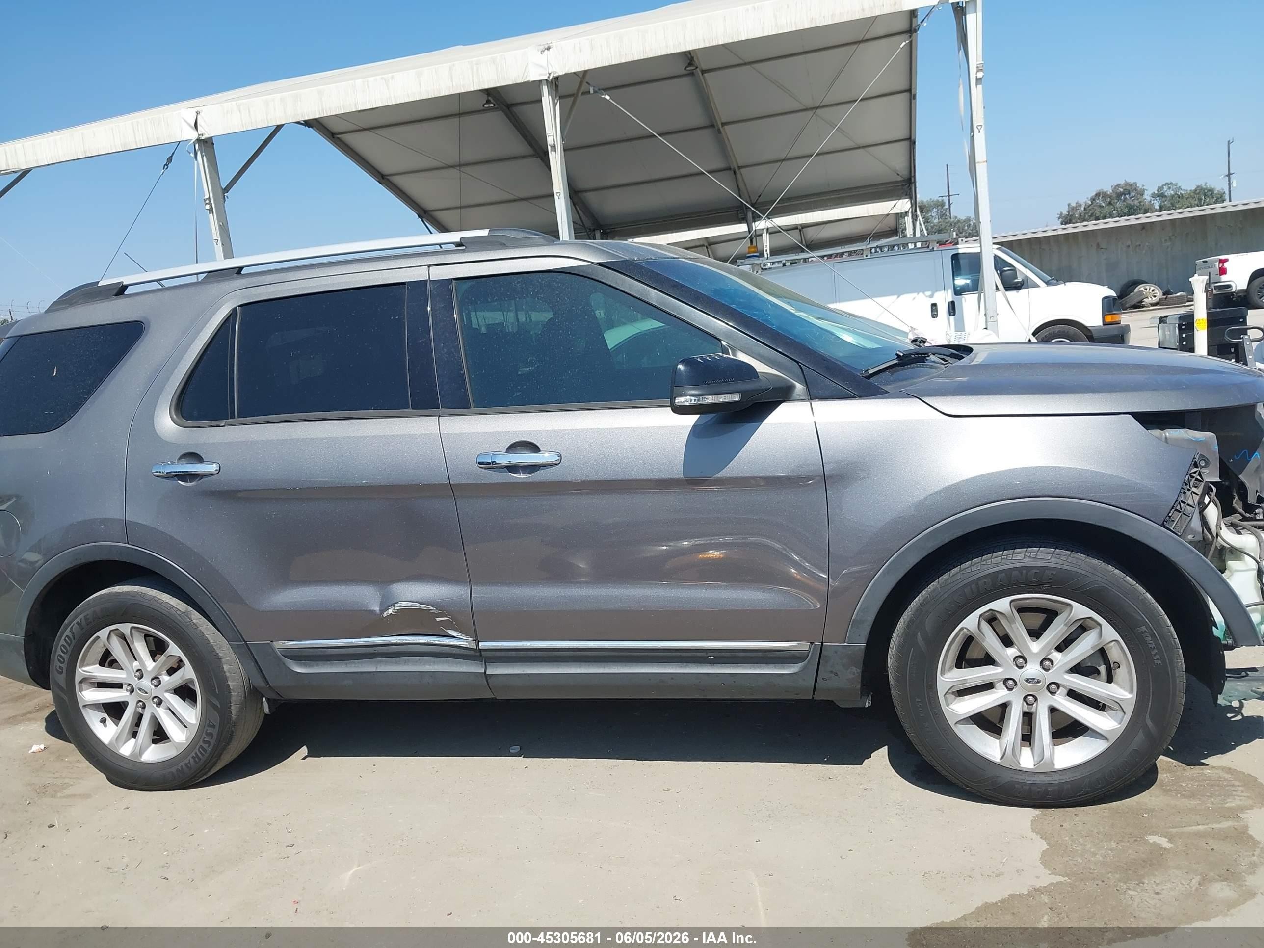 2014 Ford Explorer Xlt Gray vin: 1FM5K7D82EGB84571