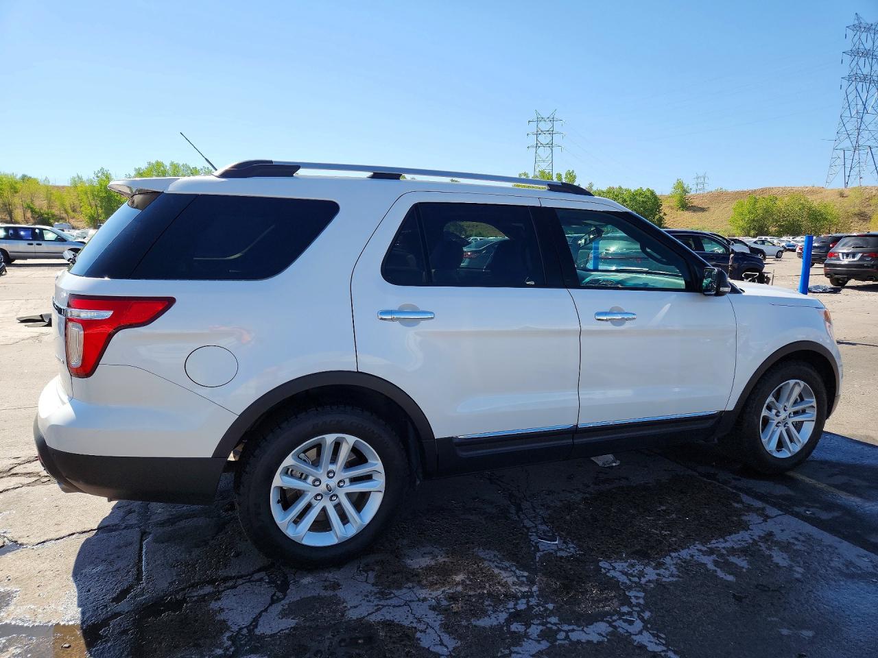 2014 Ford Explorer Xlt White vin: 1FM5K7D82EGC21067