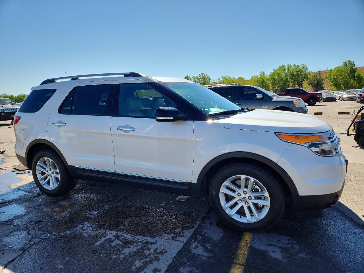 2014 Ford Explorer Xlt White vin: 1FM5K7D82EGC21067