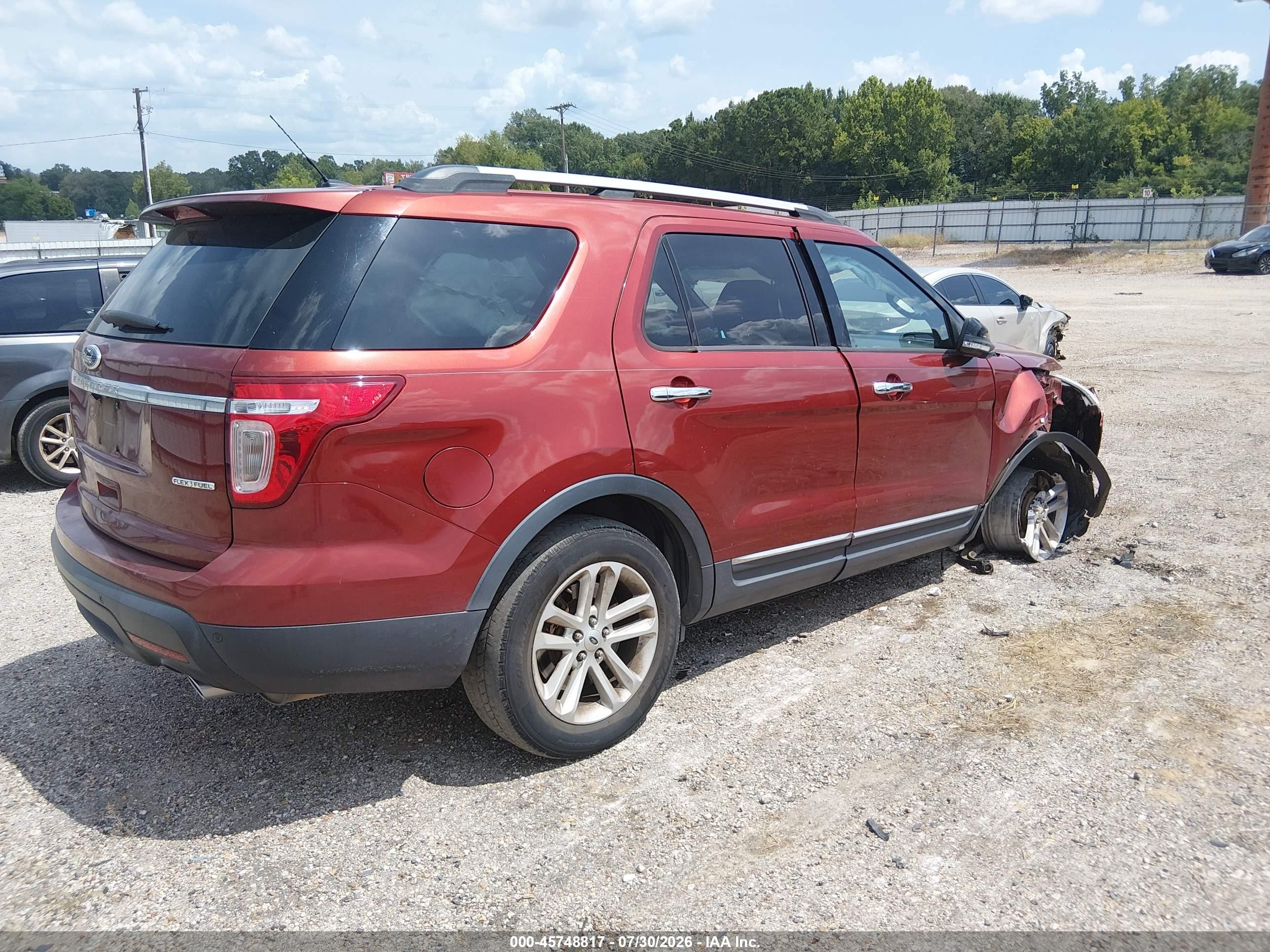 2014 Ford Explorer Xlt Orange vin: 1FM5K7D82EGC44784