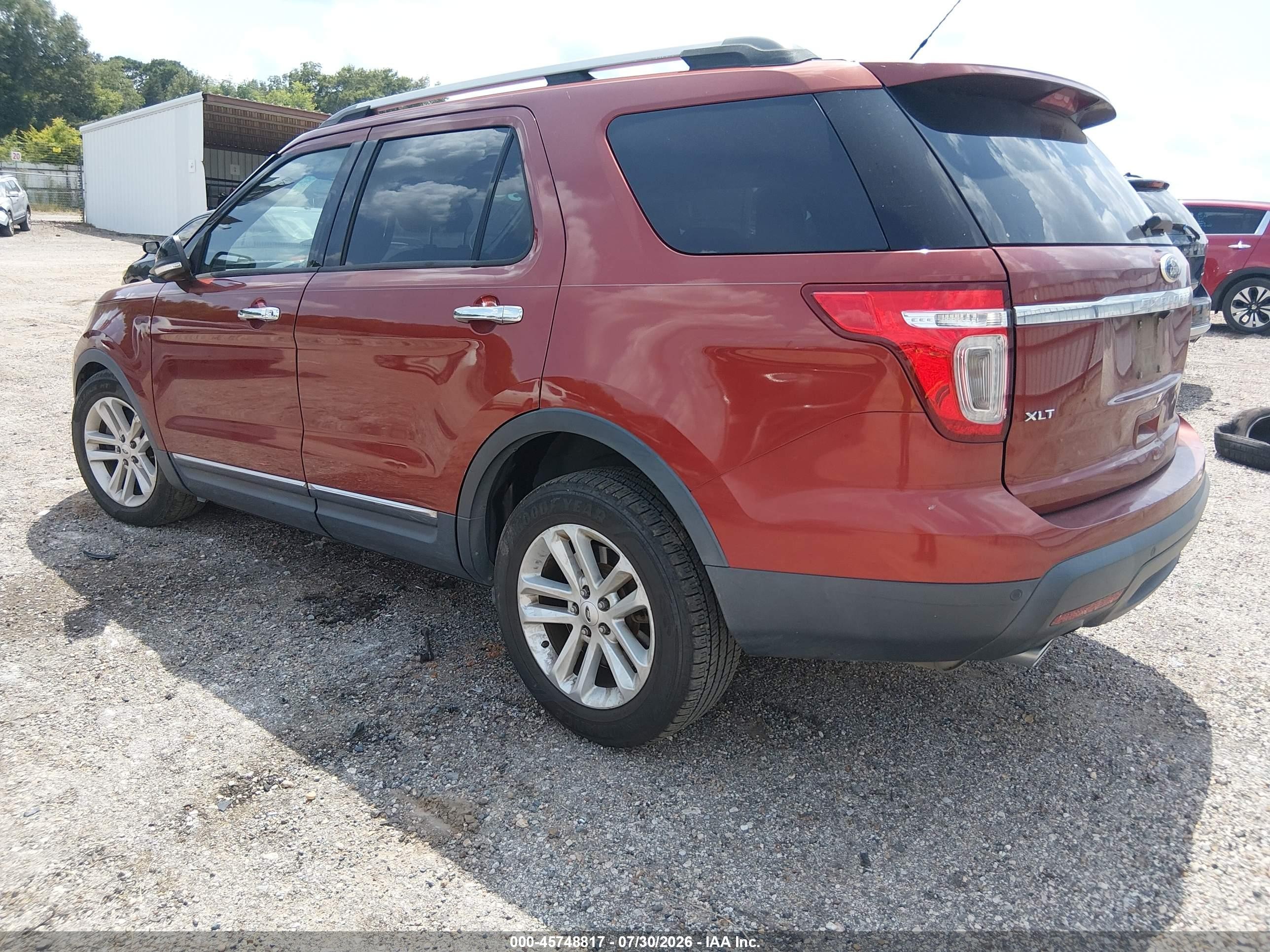 2014 Ford Explorer Xlt Orange vin: 1FM5K7D82EGC44784