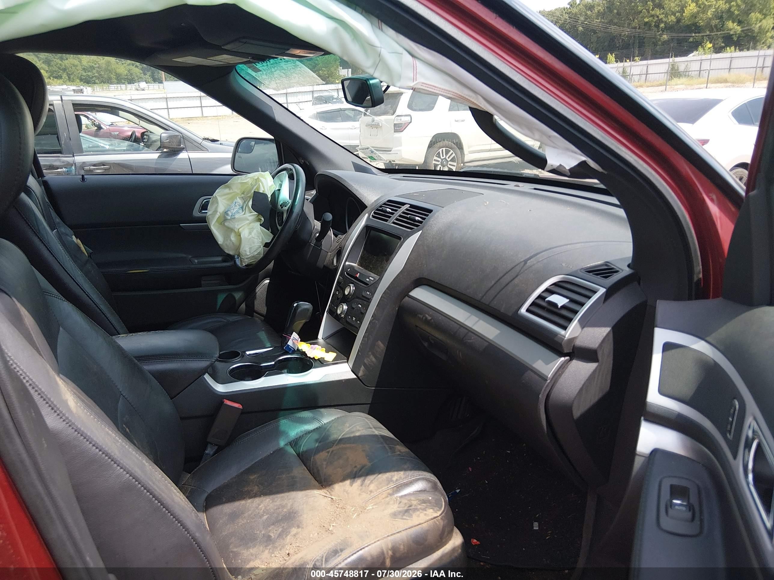 2014 Ford Explorer Xlt Orange vin: 1FM5K7D82EGC44784
