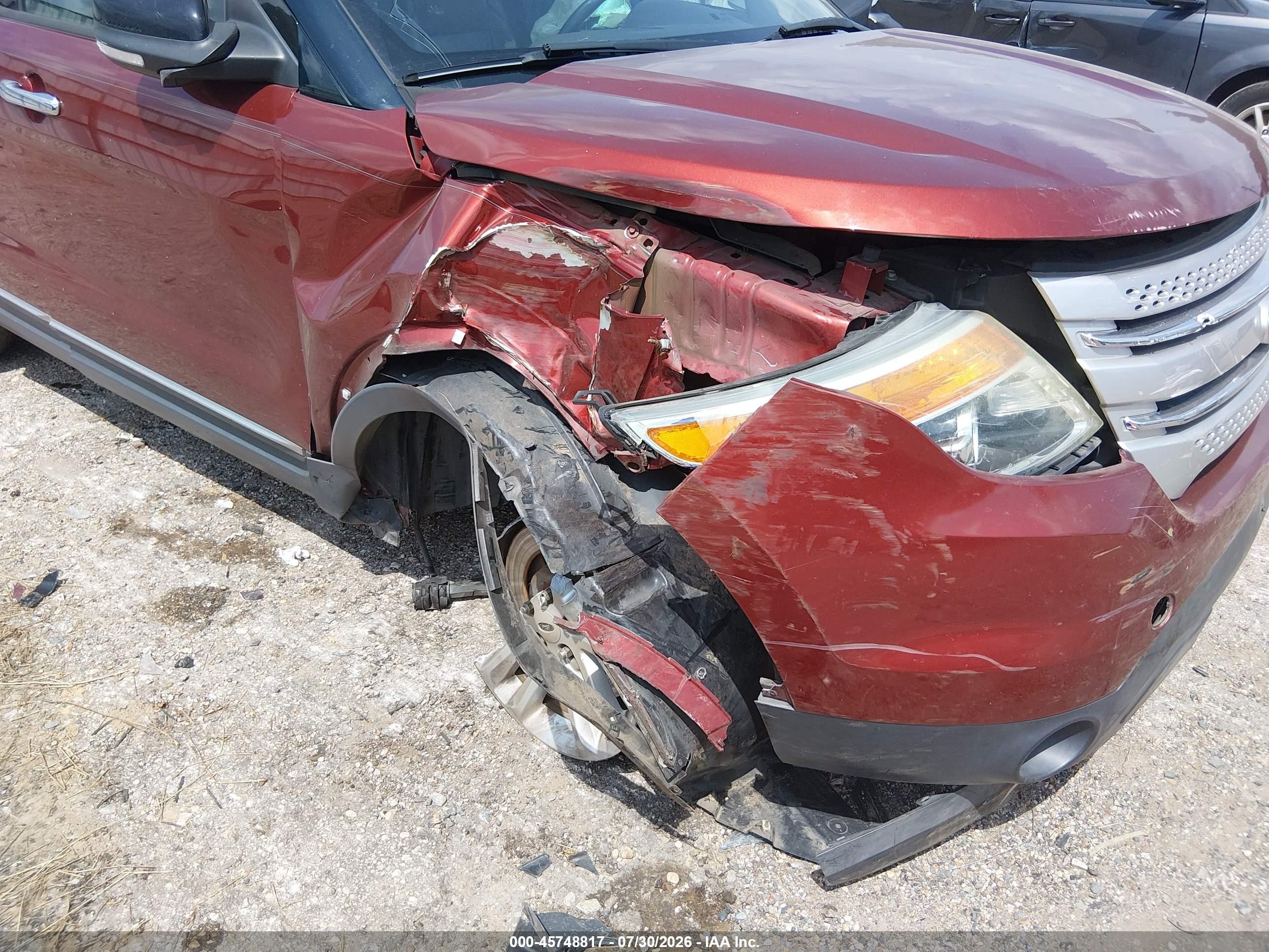 2014 Ford Explorer Xlt Orange vin: 1FM5K7D82EGC44784