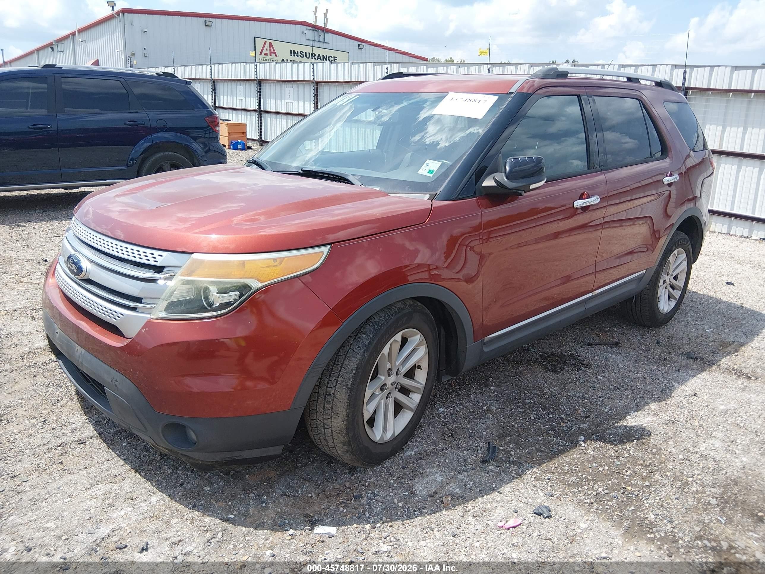 2014 Ford Explorer Xlt Orange vin: 1FM5K7D82EGC44784