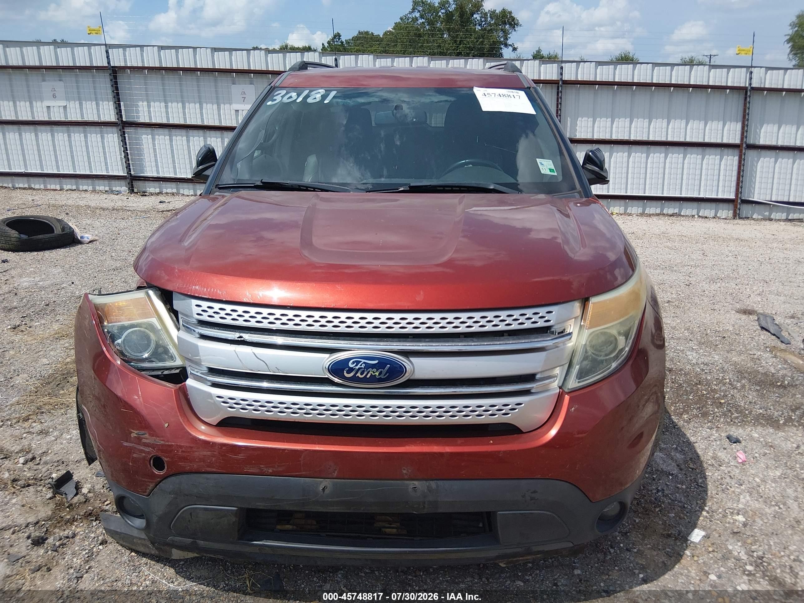 2014 Ford Explorer Xlt Orange vin: 1FM5K7D82EGC44784