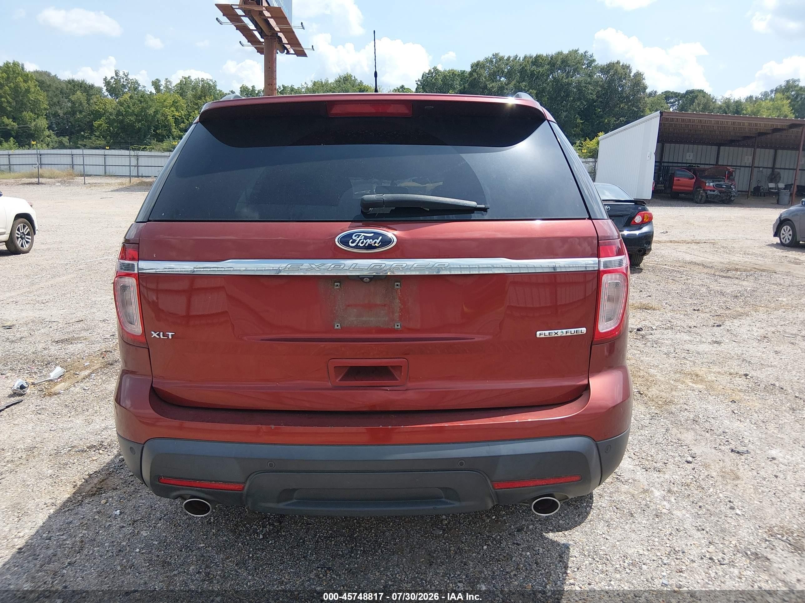 2014 Ford Explorer Xlt Orange vin: 1FM5K7D82EGC44784