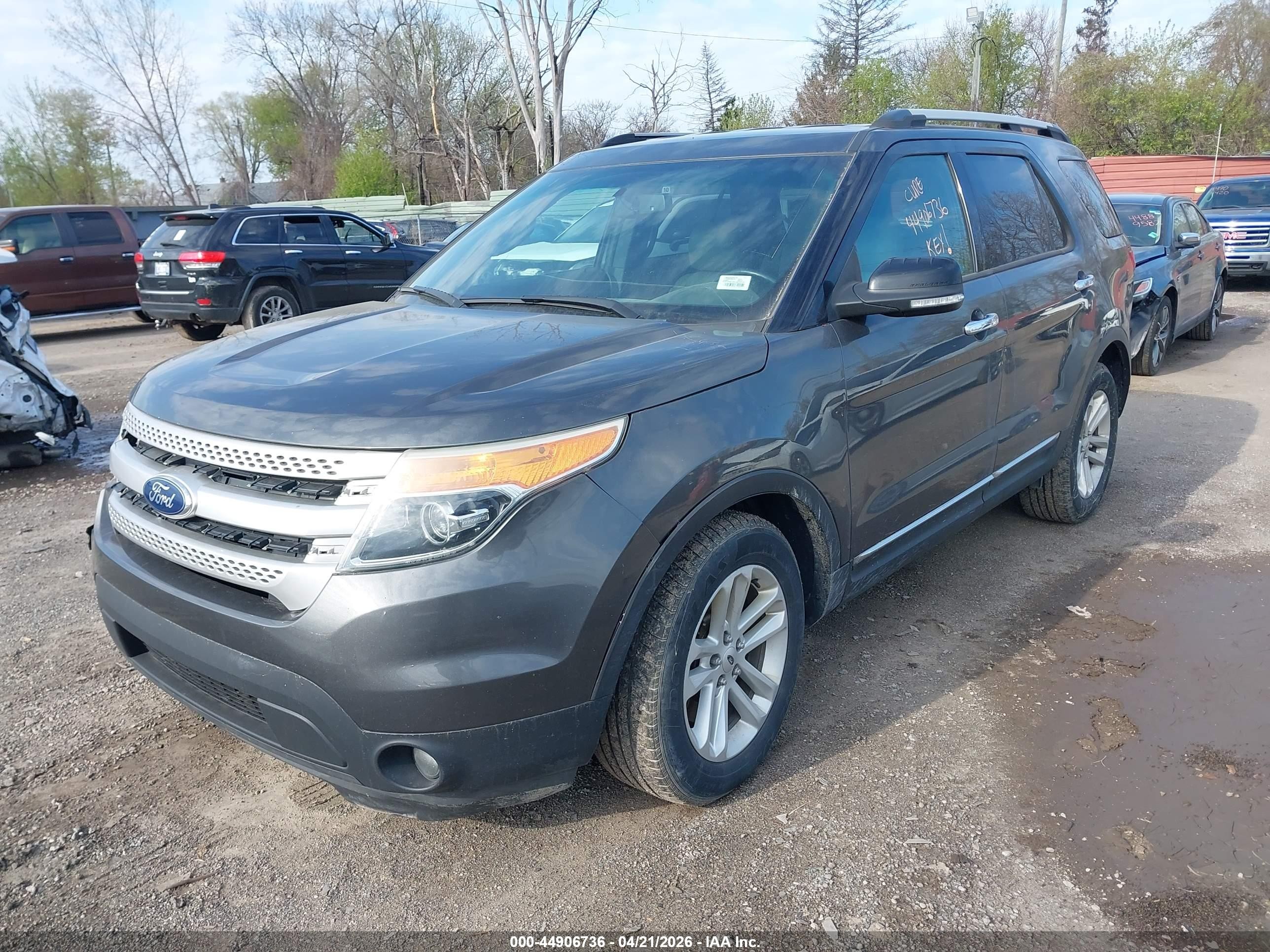 2015 Ford Explorer Xlt Gray vin: 1FM5K7D82FGA38561
