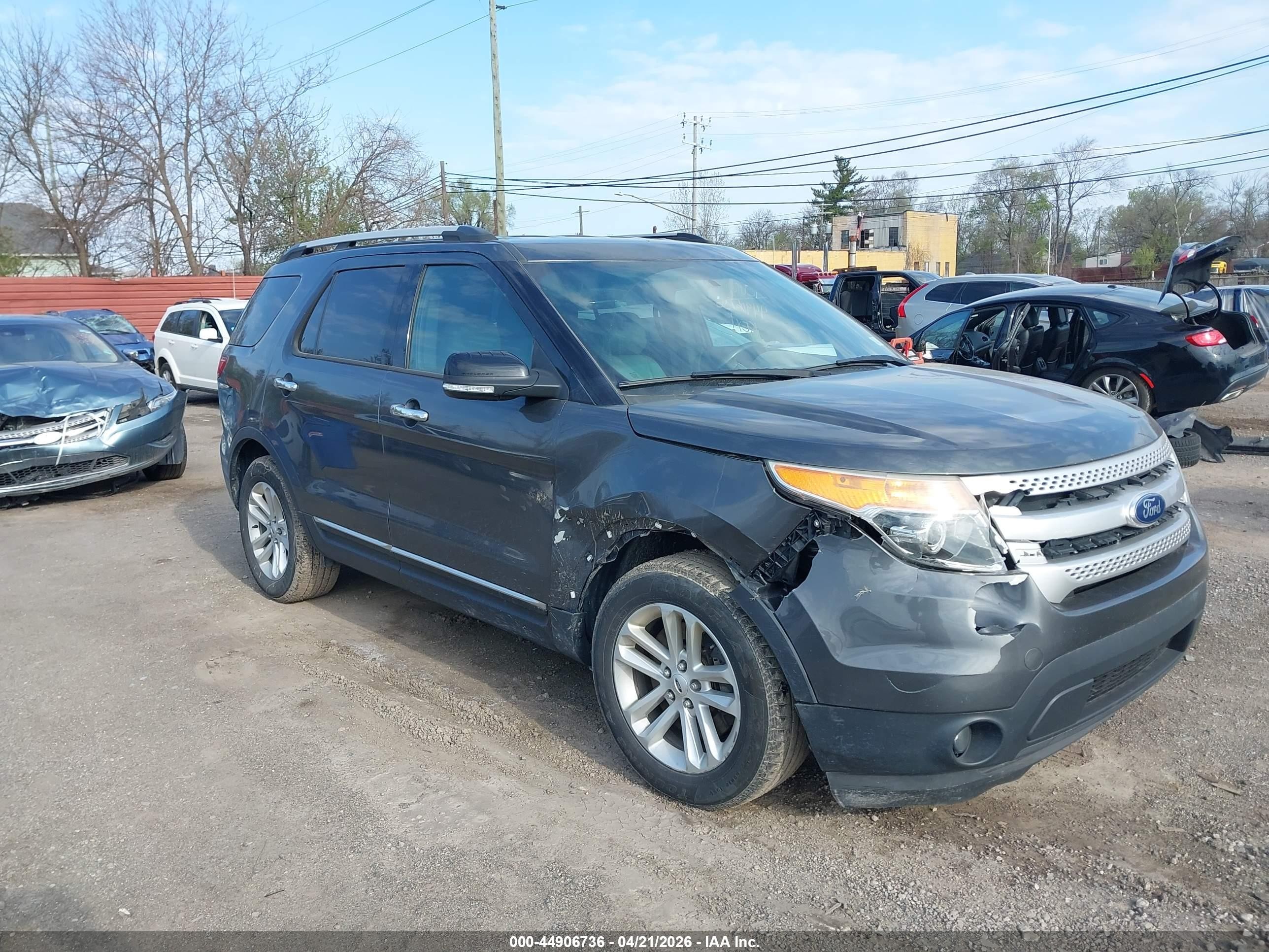 2015 Ford Explorer Xlt Gray vin: 1FM5K7D82FGA38561