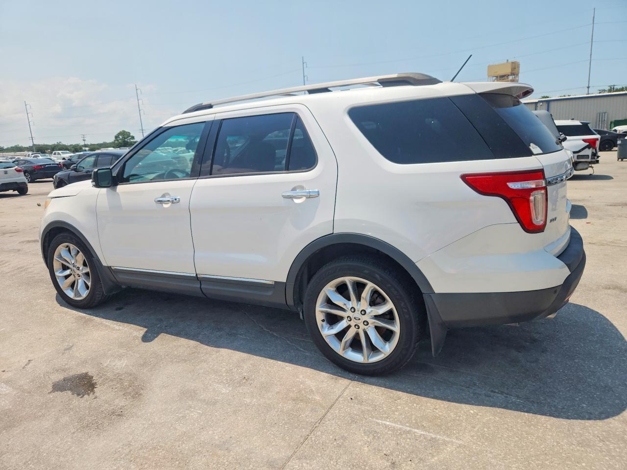 2015 Ford Explorer Xlt White vin: 1FM5K7D82FGA61435
