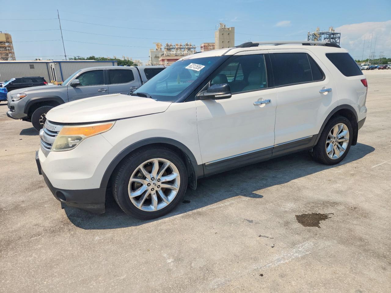 2015 Ford Explorer Xlt White vin: 1FM5K7D82FGA61435