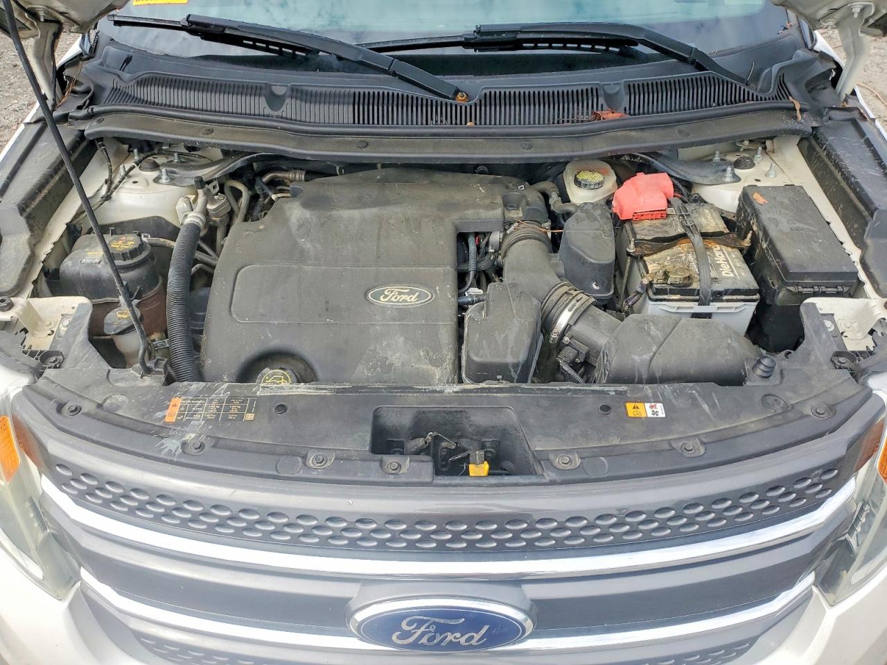 2015 Ford Explorer Xlt White vin: 1FM5K7D82FGA74993