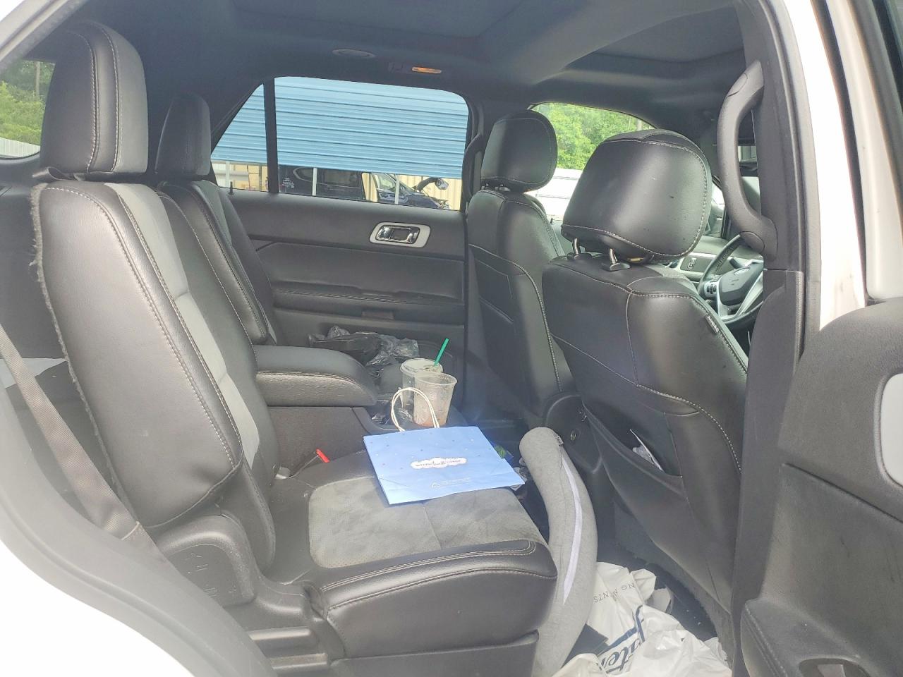 2015 Ford Explorer Xlt White vin: 1FM5K7D82FGA74993