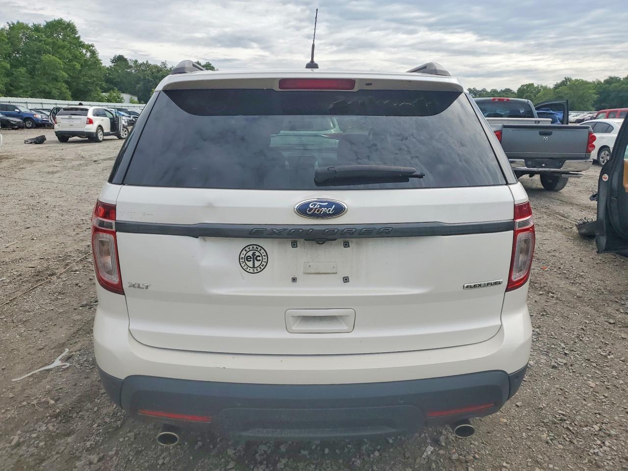 2015 Ford Explorer Xlt White vin: 1FM5K7D82FGA74993