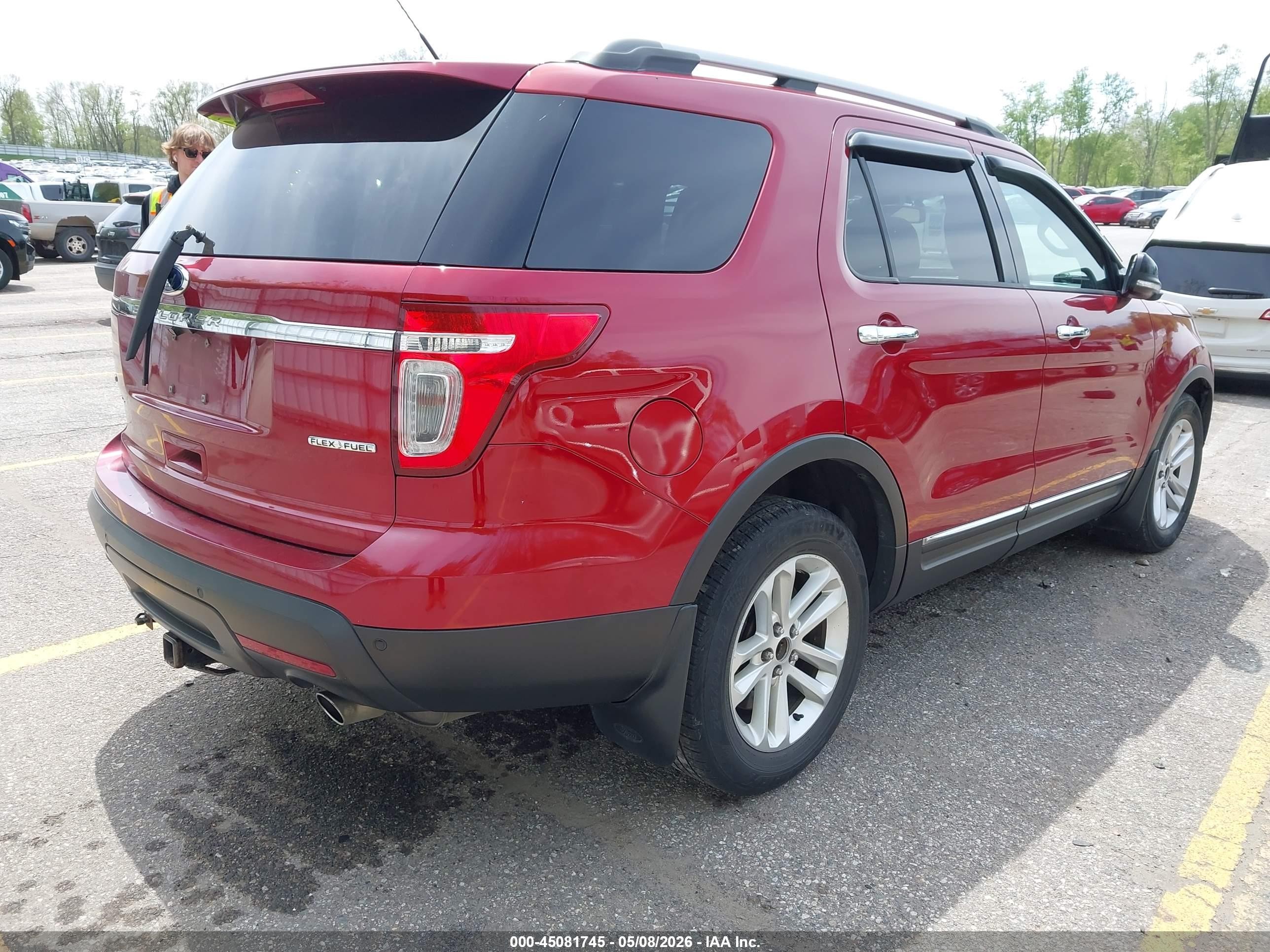 2015 Ford Explorer Xlt Красный vin: 1FM5K7D82FGB22234