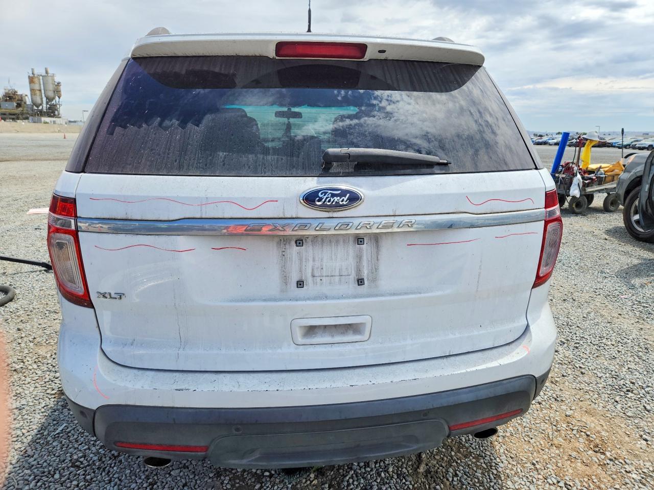 2015 Ford Explorer Xlt White vin: 1FM5K7D82FGB90131