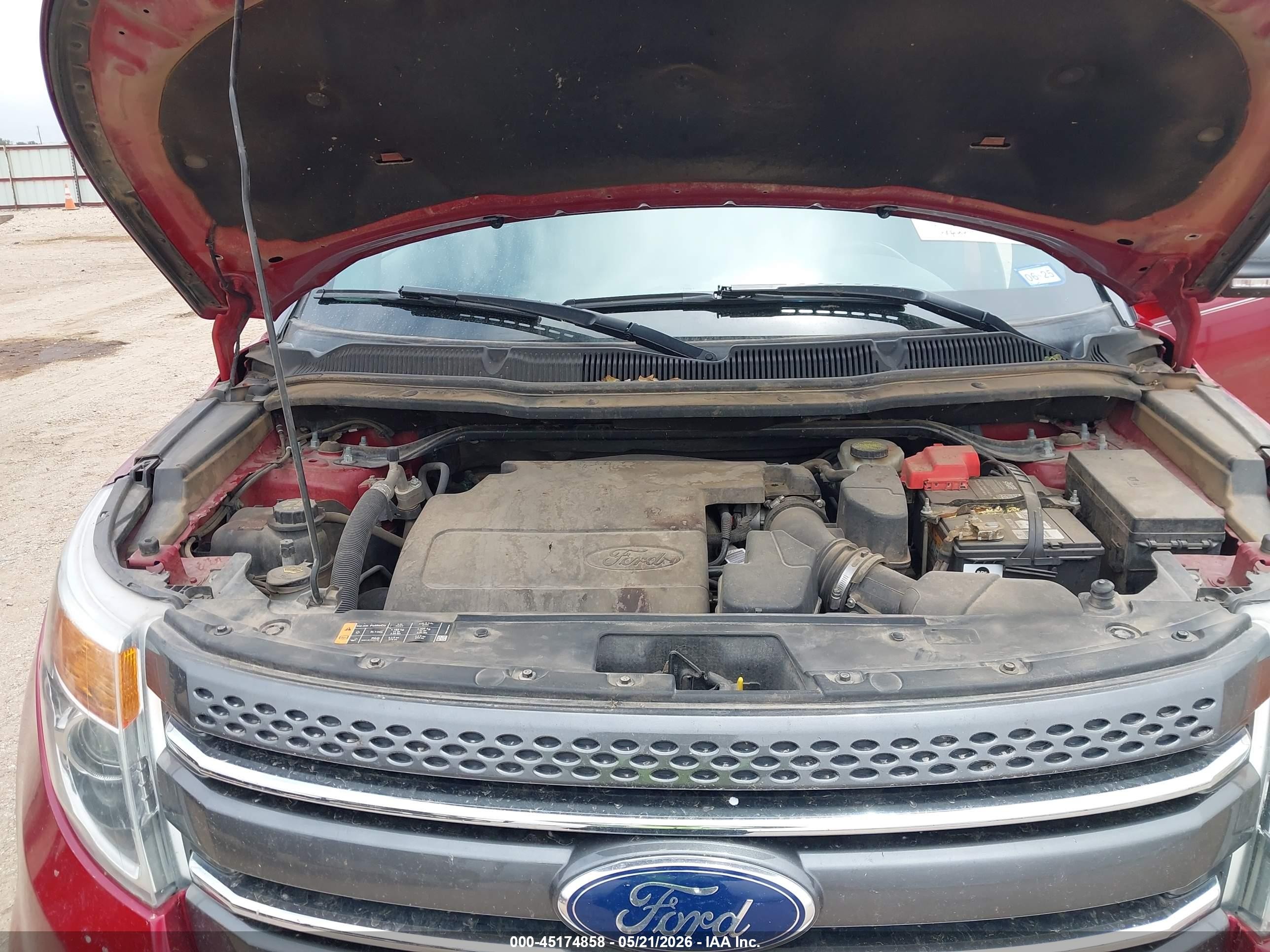 2015 Ford Explorer Xlt Red vin: 1FM5K7D82FGC04836
