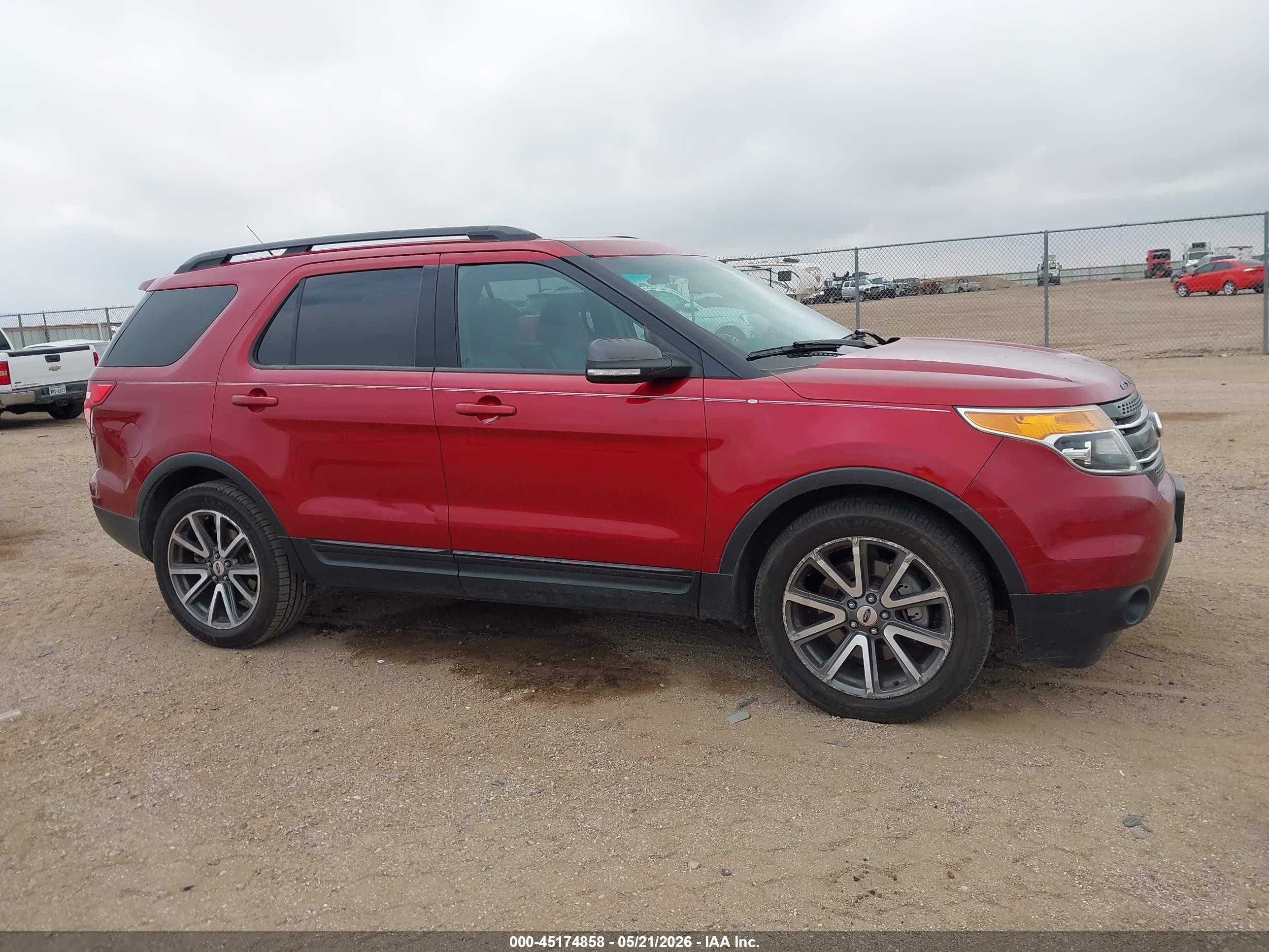 2015 Ford Explorer Xlt Red vin: 1FM5K7D82FGC04836
