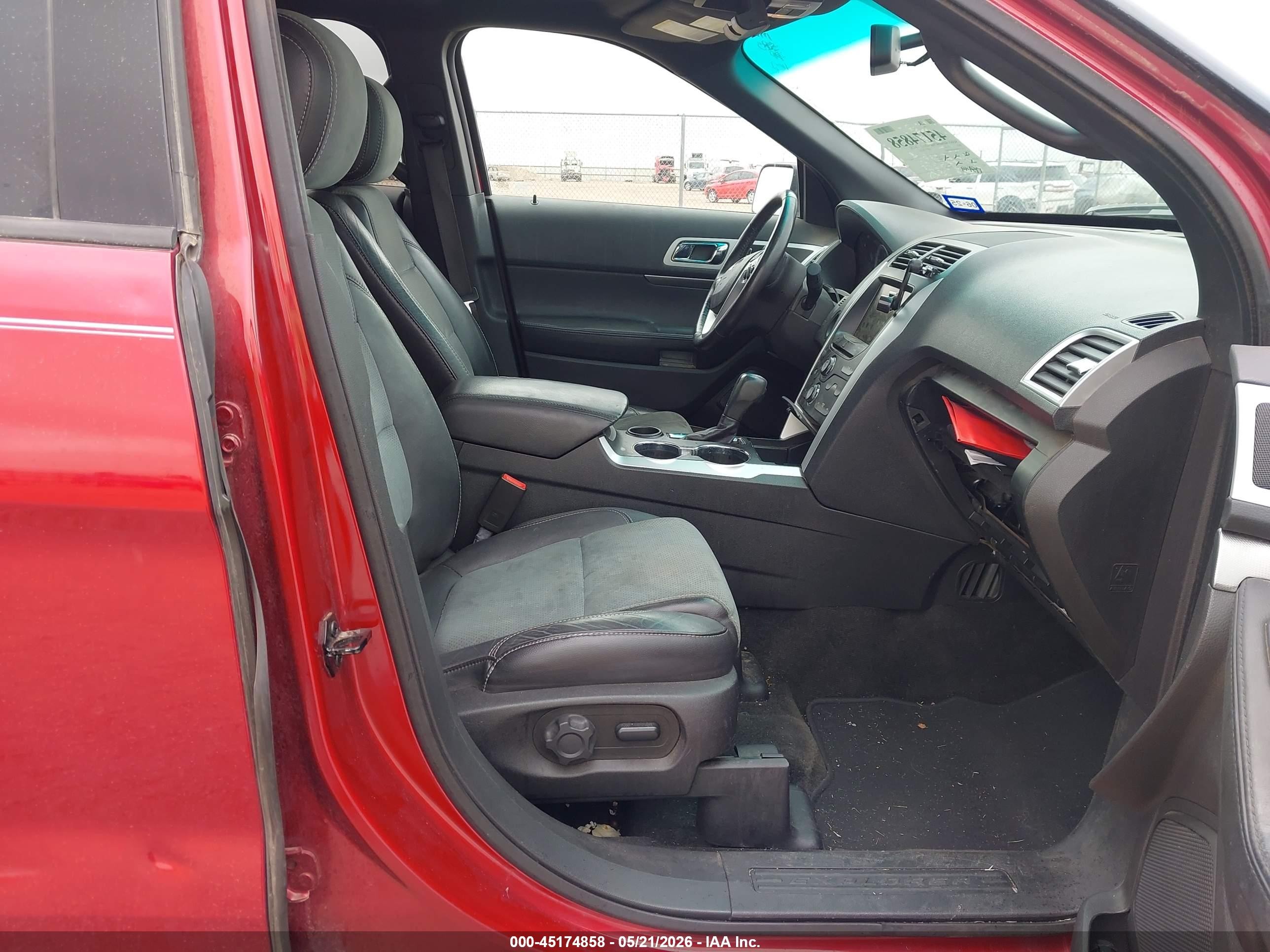 2015 Ford Explorer Xlt Red vin: 1FM5K7D82FGC04836