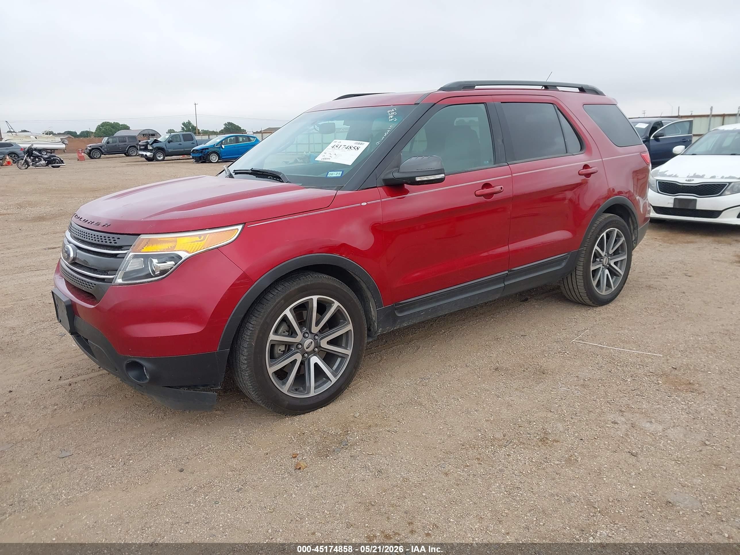 2015 Ford Explorer Xlt Red vin: 1FM5K7D82FGC04836