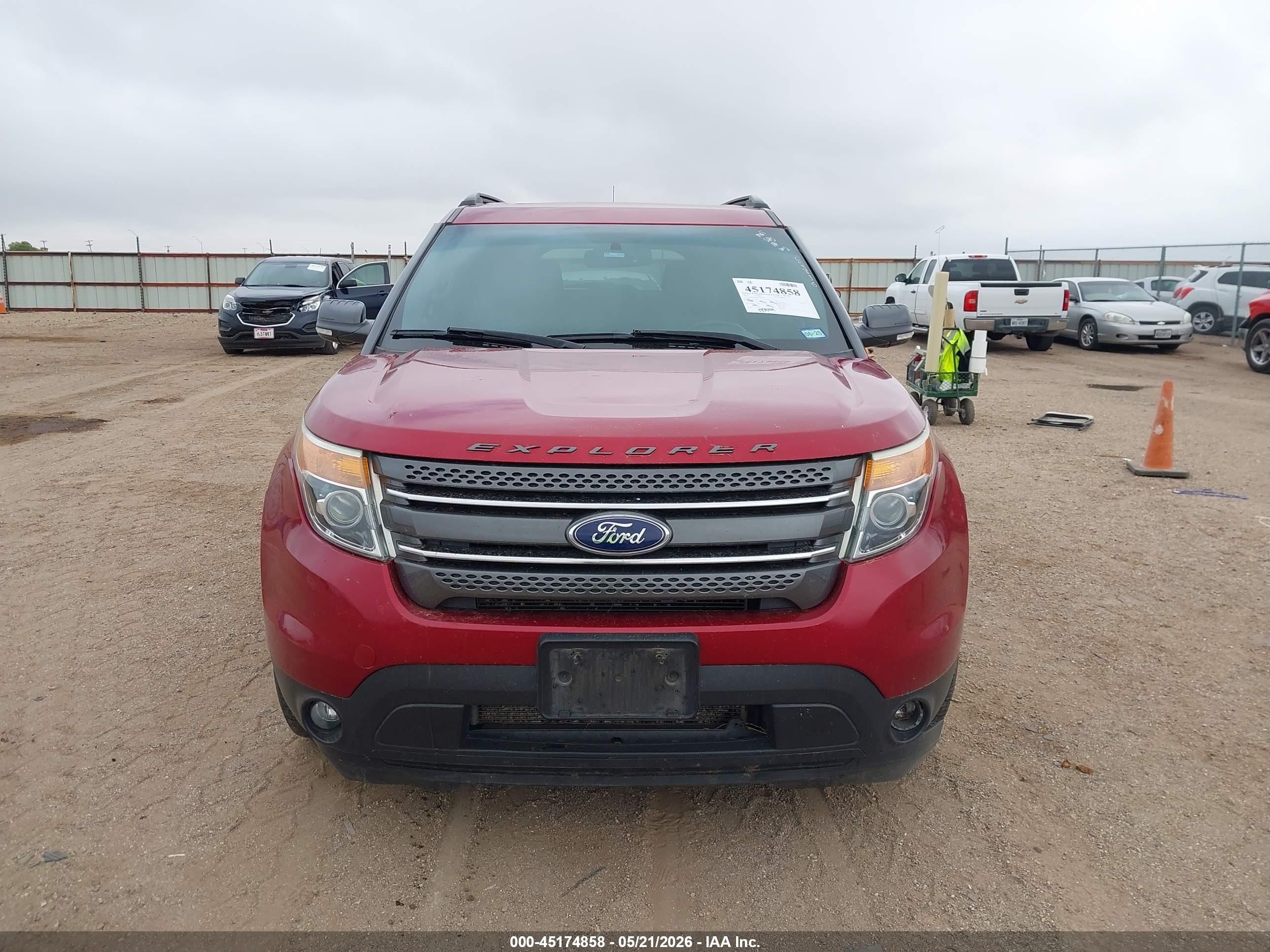 2015 Ford Explorer Xlt Red vin: 1FM5K7D82FGC04836