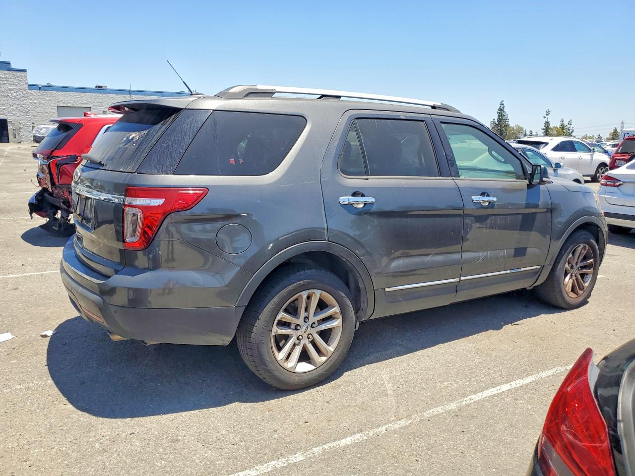 2015 Ford Explorer Xlt Gray vin: 1FM5K7D82FGC66088