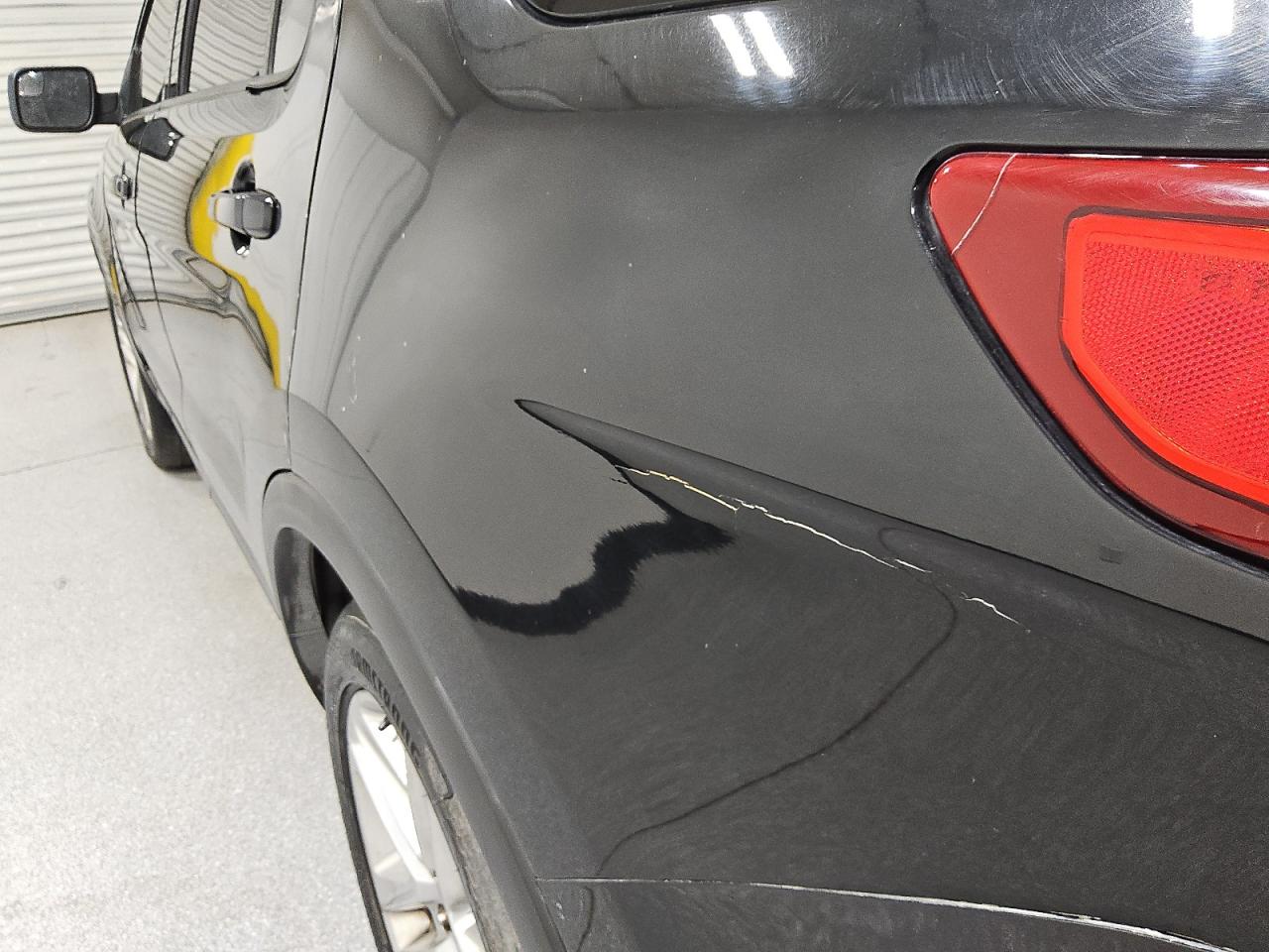 2016 Ford Explorer Xlt Black vin: 1FM5K7D82GGA35161 Damage: Left Qtr Panel, Previous Repair, Substandard Repair