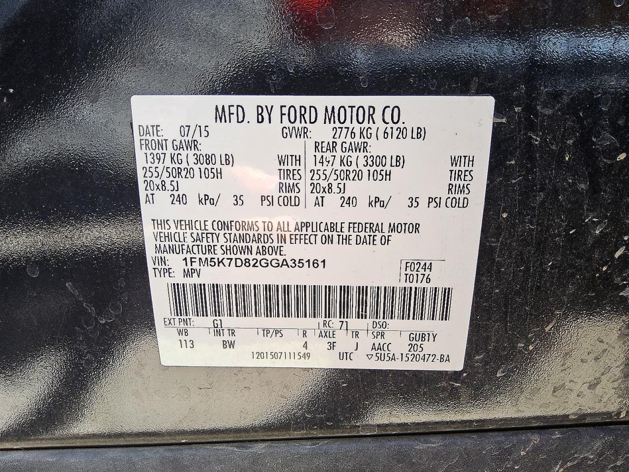 2016 Ford Explorer Xlt Black vin: 1FM5K7D82GGA35161