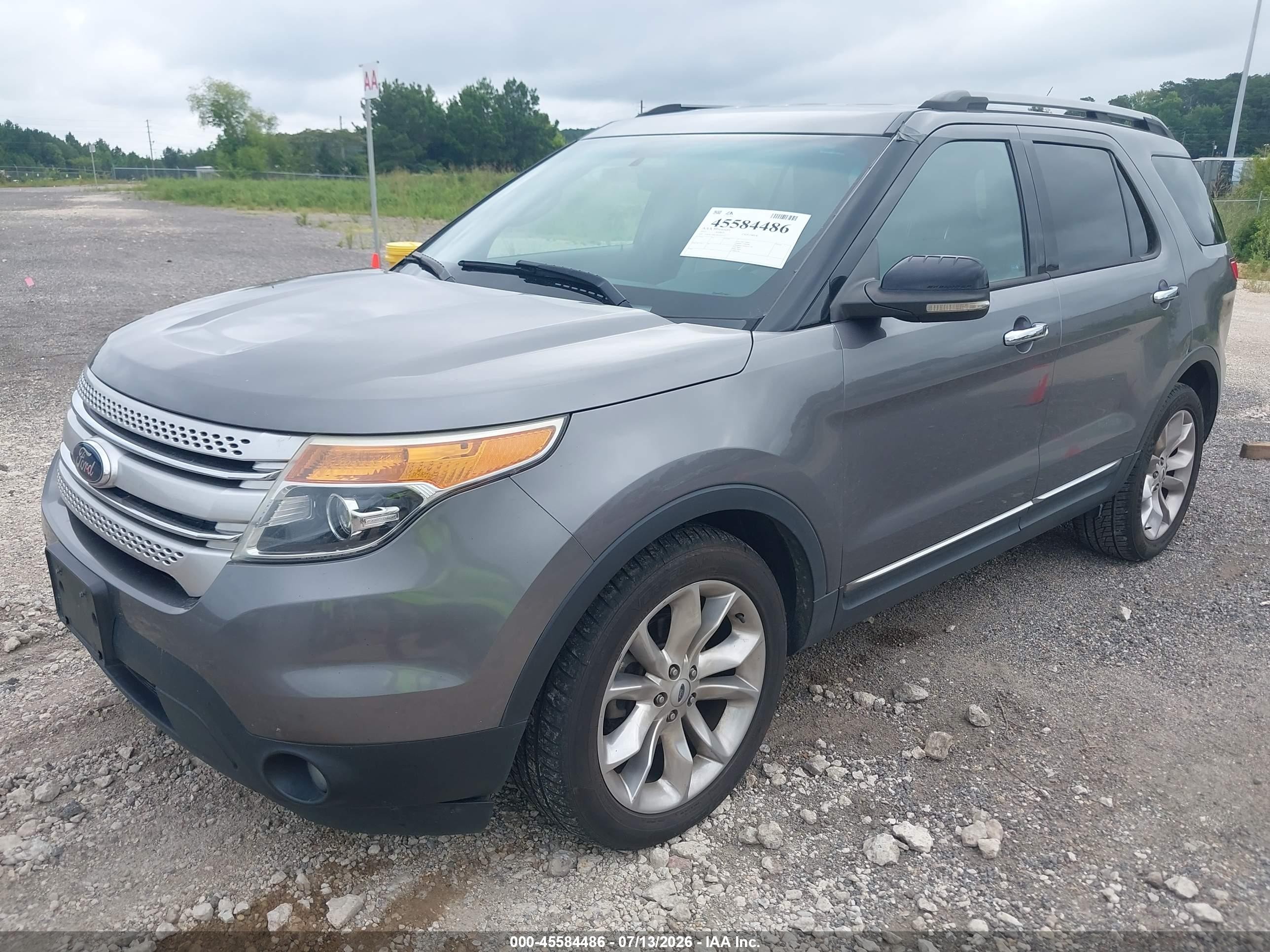 2013 Ford Explorer Xlt Gray vin: 1FM5K7D83DGA03217