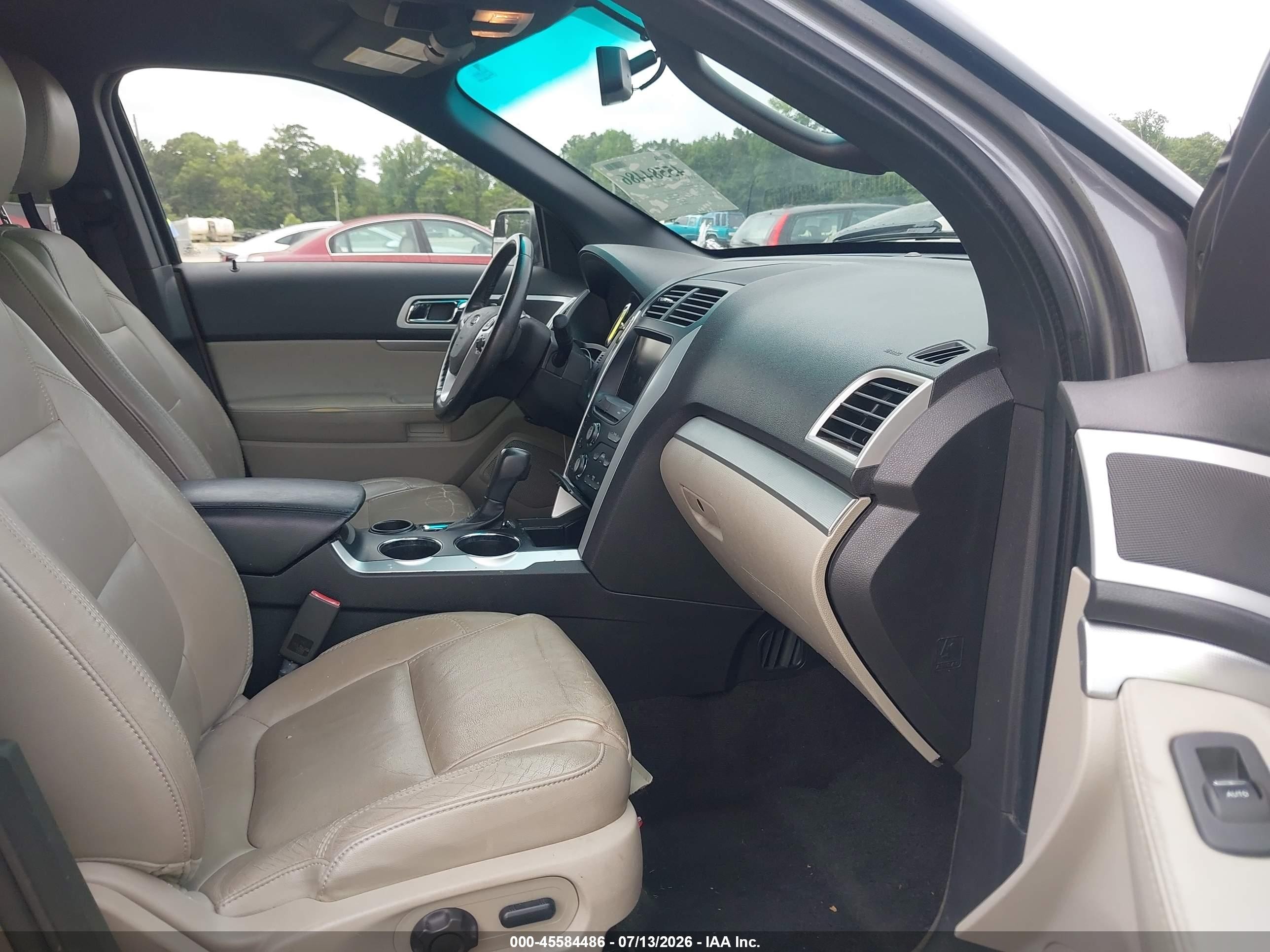 2013 Ford Explorer Xlt Gray vin: 1FM5K7D83DGA03217